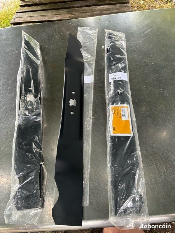 3x Lames mulching 533 mm pour tondeuse MTD – Réf. 742-0741 – Neuves
