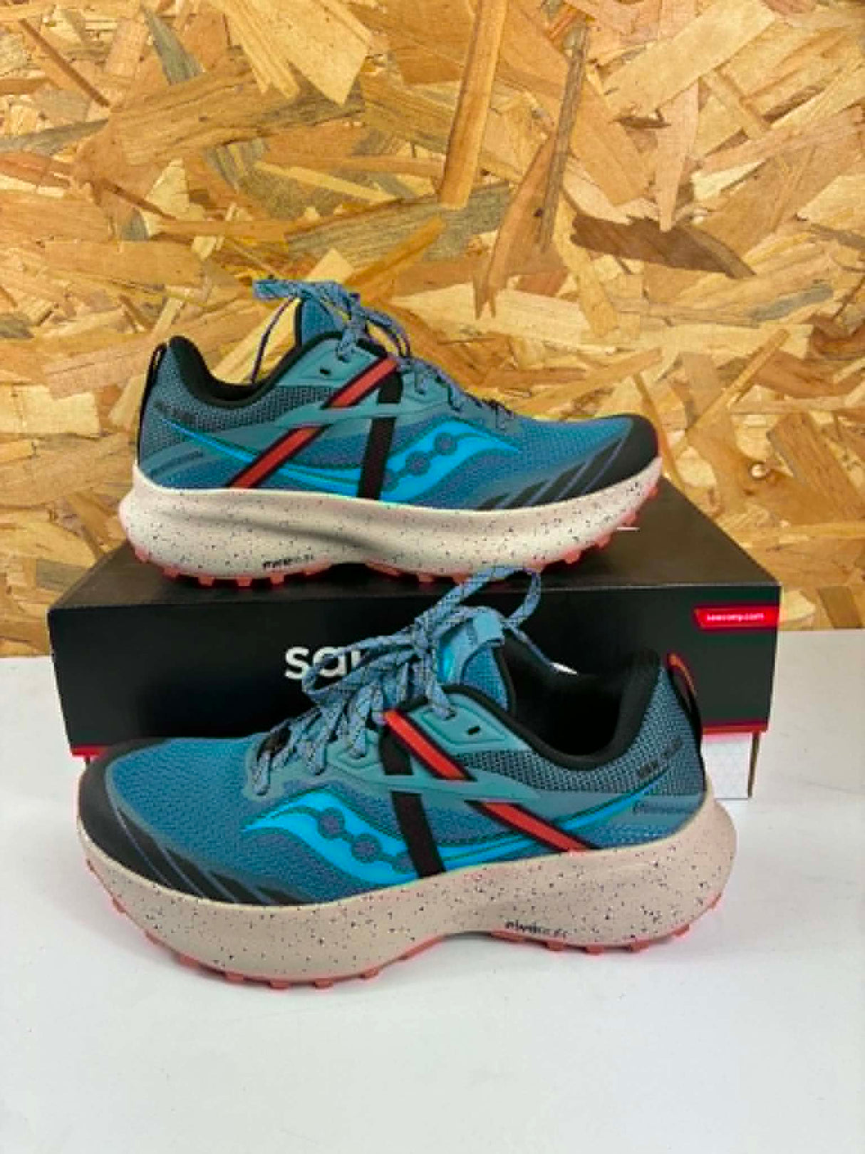 Chaussures Trail Saucony Ride 15 TR Femme 38 Mist Ember
