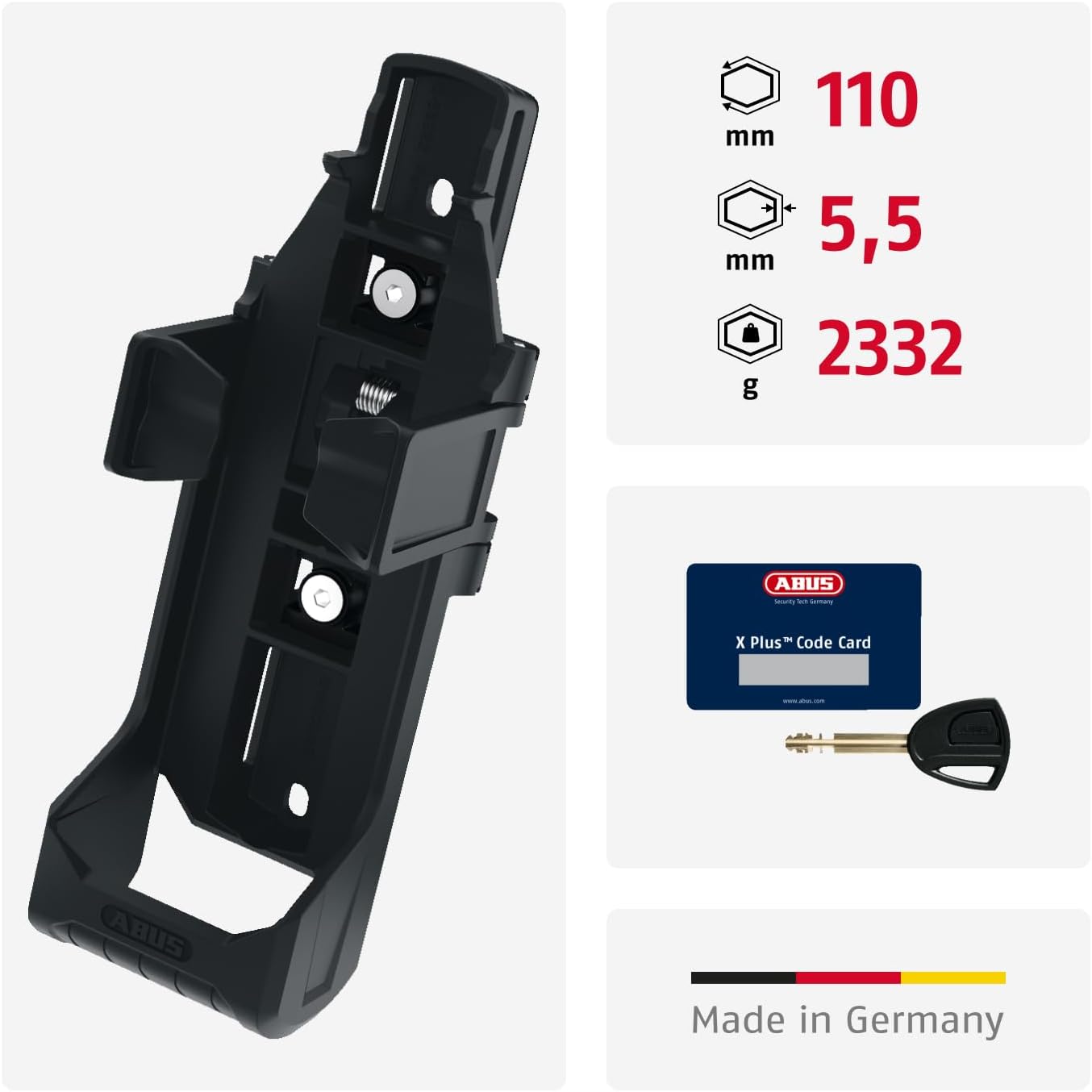 Candado plegable para bicicleta ABUS Bordo Granite 6500K de 110 cm