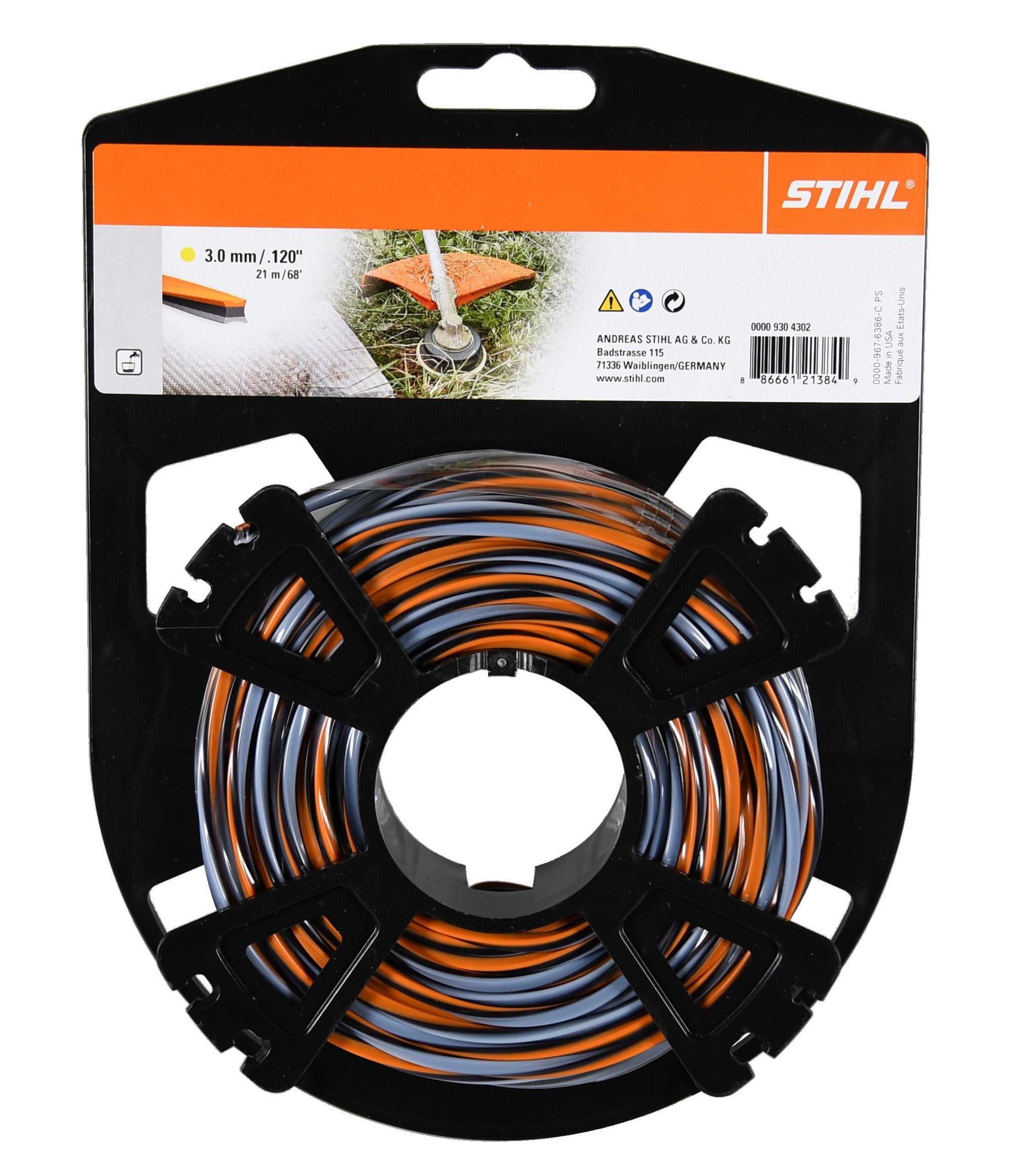 Fil de coupe Stihl CF3 Pro – 3 mm x 21 m – Réf. 0000-930-4302