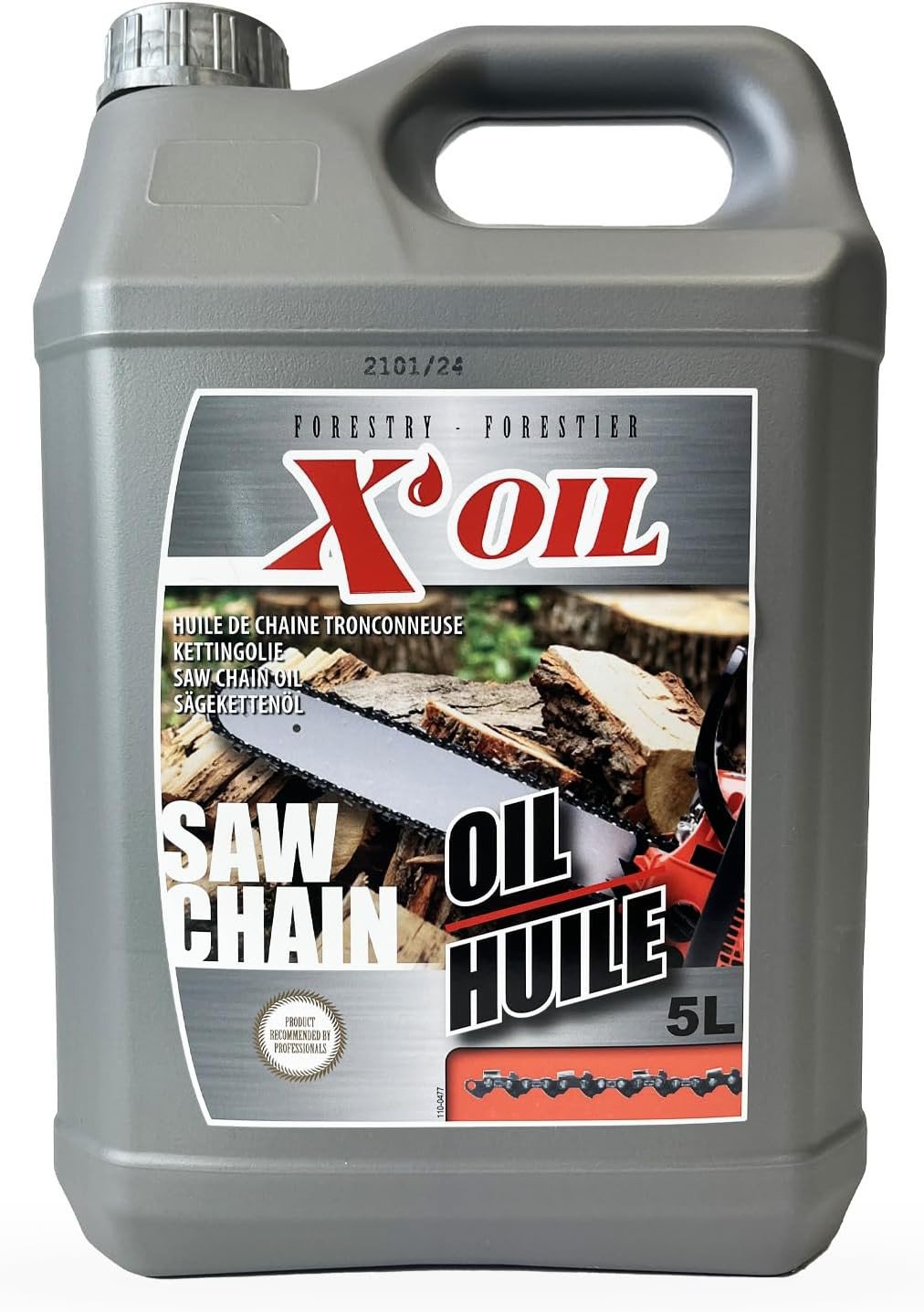 Huile Chaîne Tronçonneuse X’OIL 5L Haute Performance Anti-Usure Super Filante
