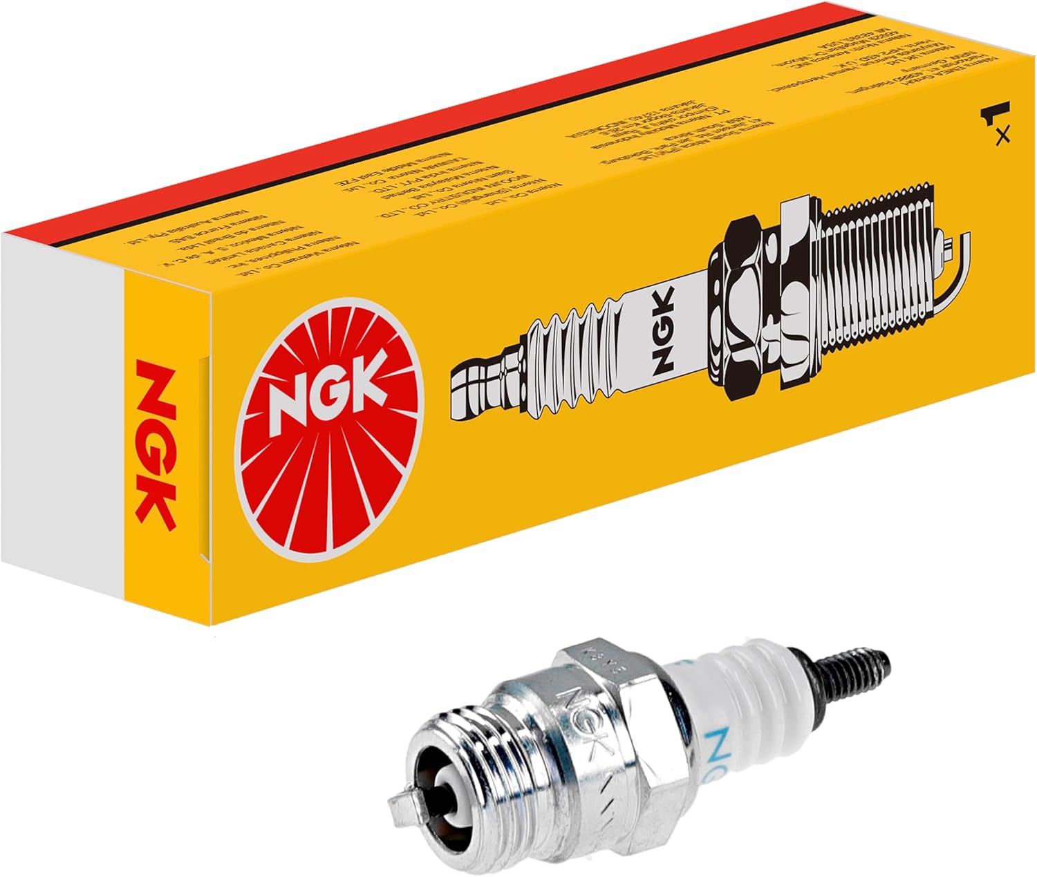 Bougie NGK BMR6F – Motoculture – 2T/4T – Tondeuse, tronçonneuse, taille-haie