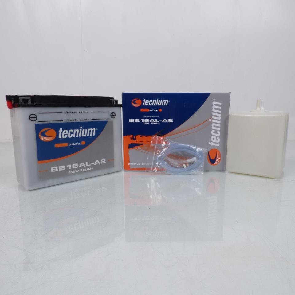 Tecnium BB16AL-A2 12V 16Ah Konventionelle Motorradbatterie Ref 830576