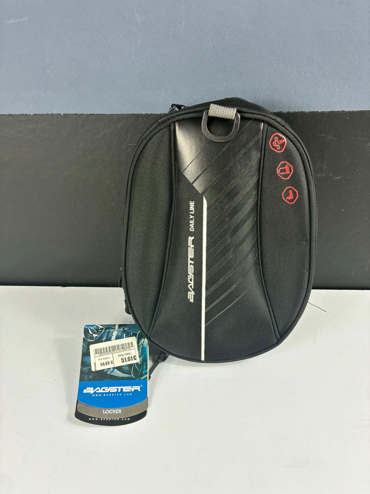 Sacoche de selle BAGSTER D-LINE LOCKER XSS080 Extensible 3,5 à 8,5L