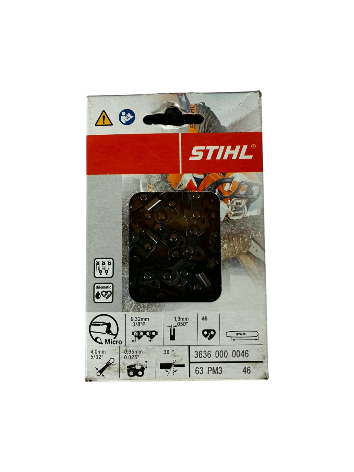 Chaîne STIHL Picco Micro 3 PM3 3/8" P 1,3 mm 46 maillons 36360000046