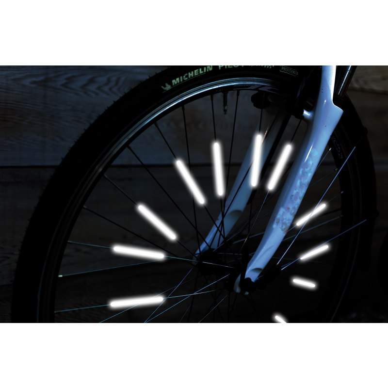 Réflecteurs de rayons vélo WOWOW 72 Pièces Haute Visibilité