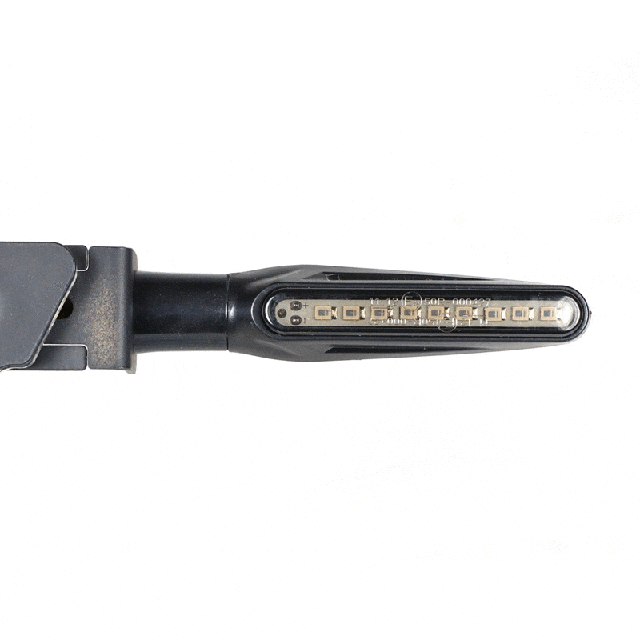 Clignotants LED CHAFT STEM universels homologués CE noirs fumés IN265