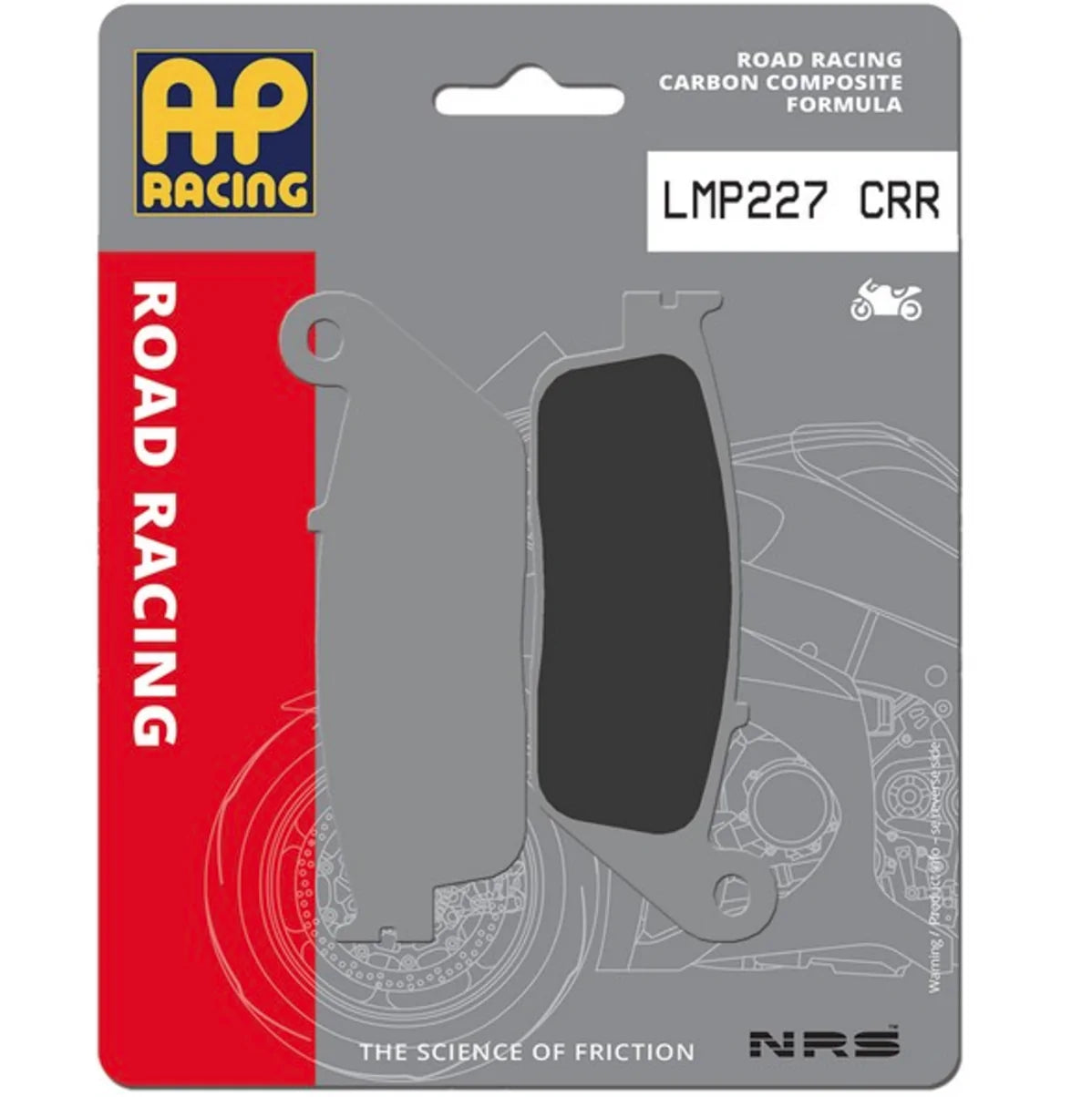 Plaquettes de frein avant AP Racing LMP227 CRR – Neuf – Road Racing – Honda / Suzuki – Compétition & Sport