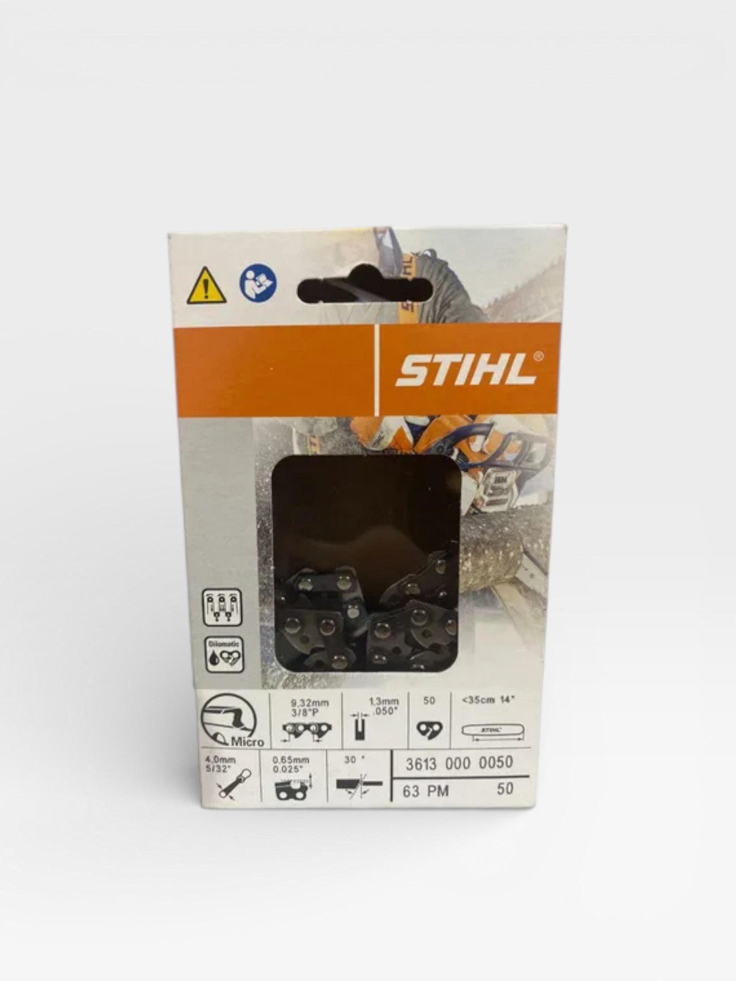 Chaîne tronçonneuse STIHL PM3 40 cm 3/8P 1.3 mm réf 36130000050