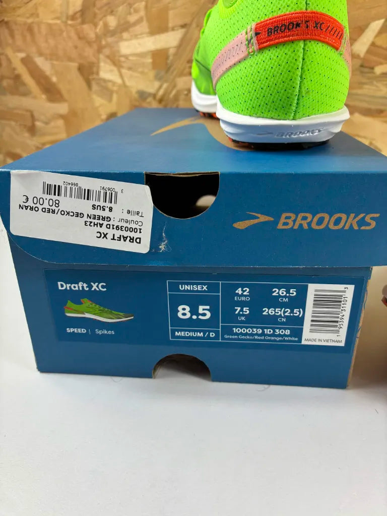 Chaussures Cross-Country Brooks Draft XC à Pointes – 42 – 1000391D308