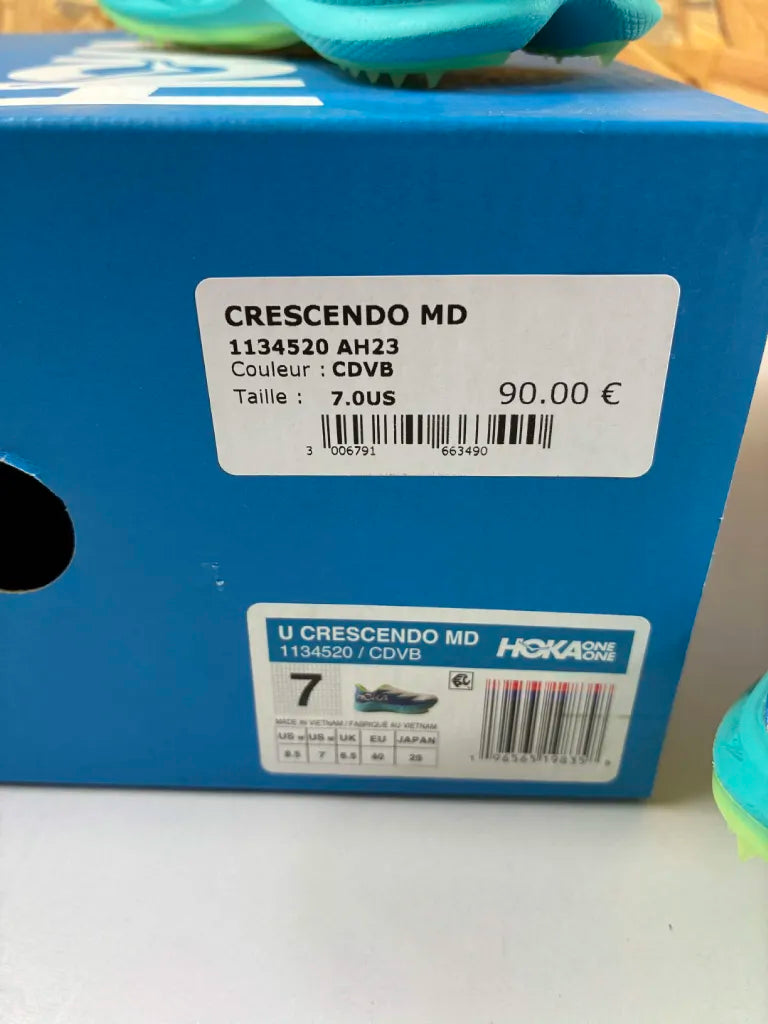 Hoka Crescendo MD Unisexe – Pointes Athlétisme – 40 – 1134520