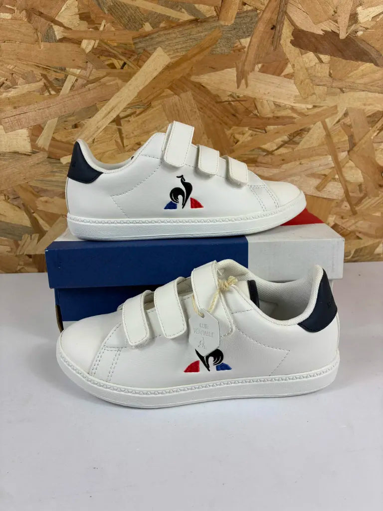 Le Coq Sportif Courtset 2 PS Enfant 34 – Optical White Dress Blue