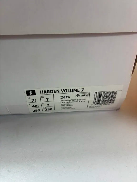 Chaussures de Basketball Homme Adidas Harden Volume 7 ID2237 – 40 2/3