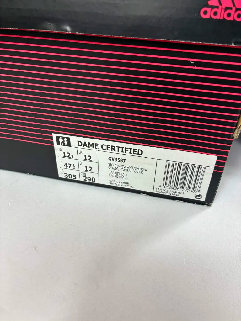 Chaussures de Basketball Homme Adidas Dame Certified GV9587 – 47 1/3