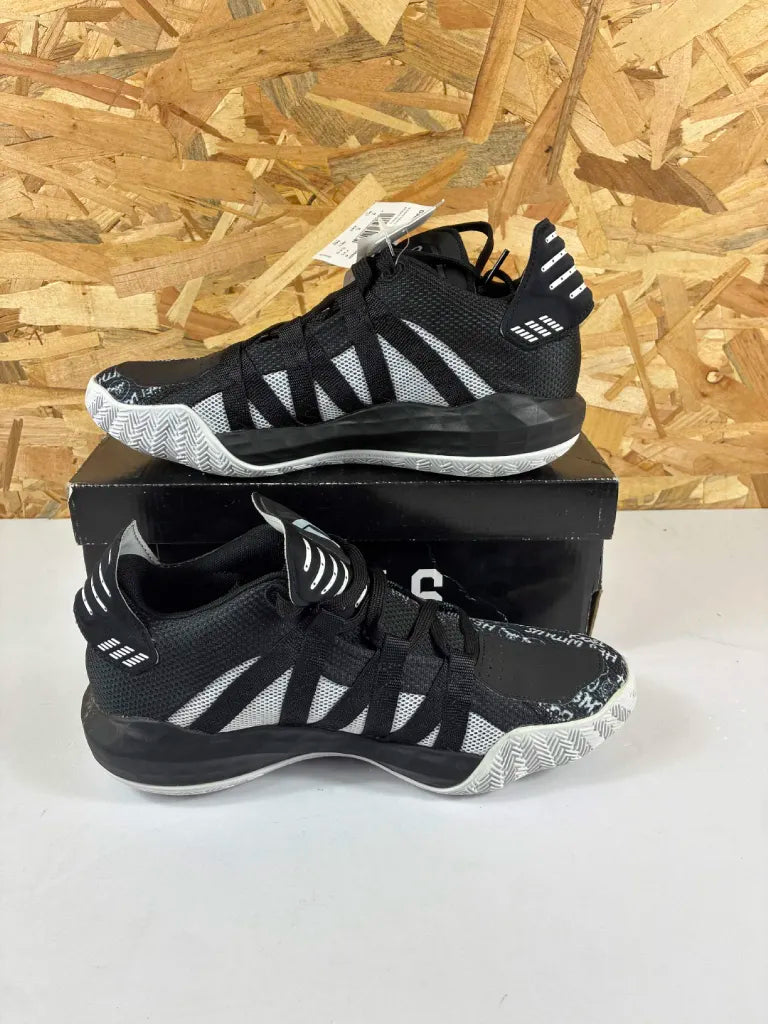 Adidas Dame 6 Femme Noir Blanc – 39 1/3 – FU6807