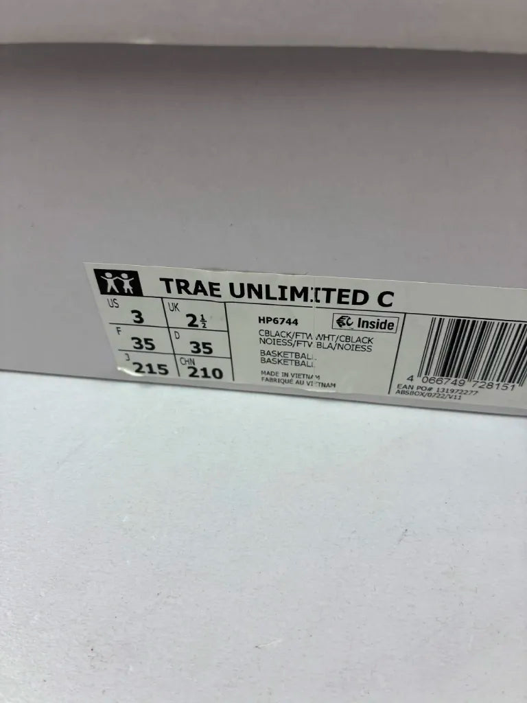 Adidas Trae Unlimited C Enfant Noir Blanc – 35 – HP6744