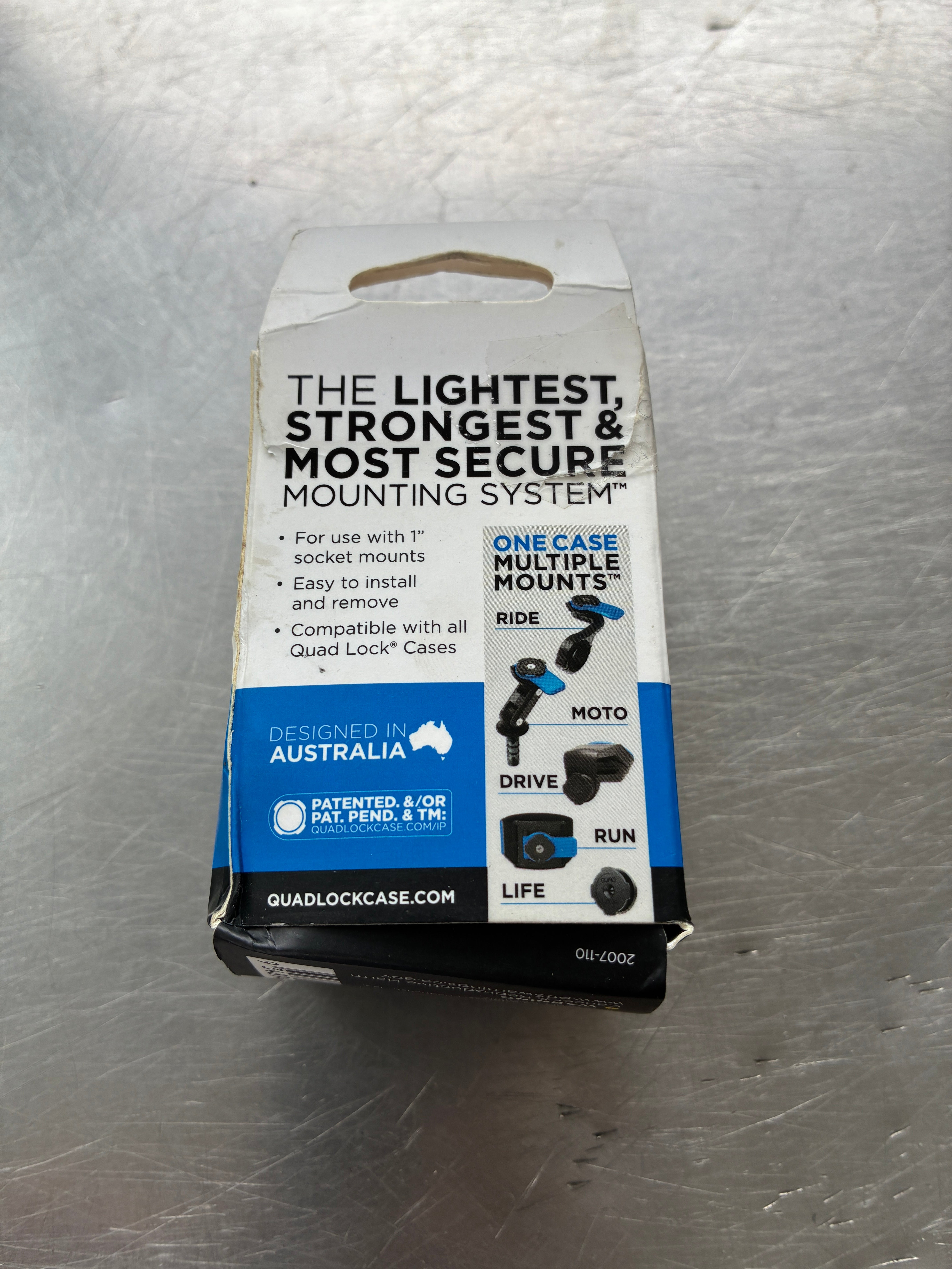 Support Smartphone Quad Lock Ball Ram Mount 1 QDL0028 – Universel – Noir