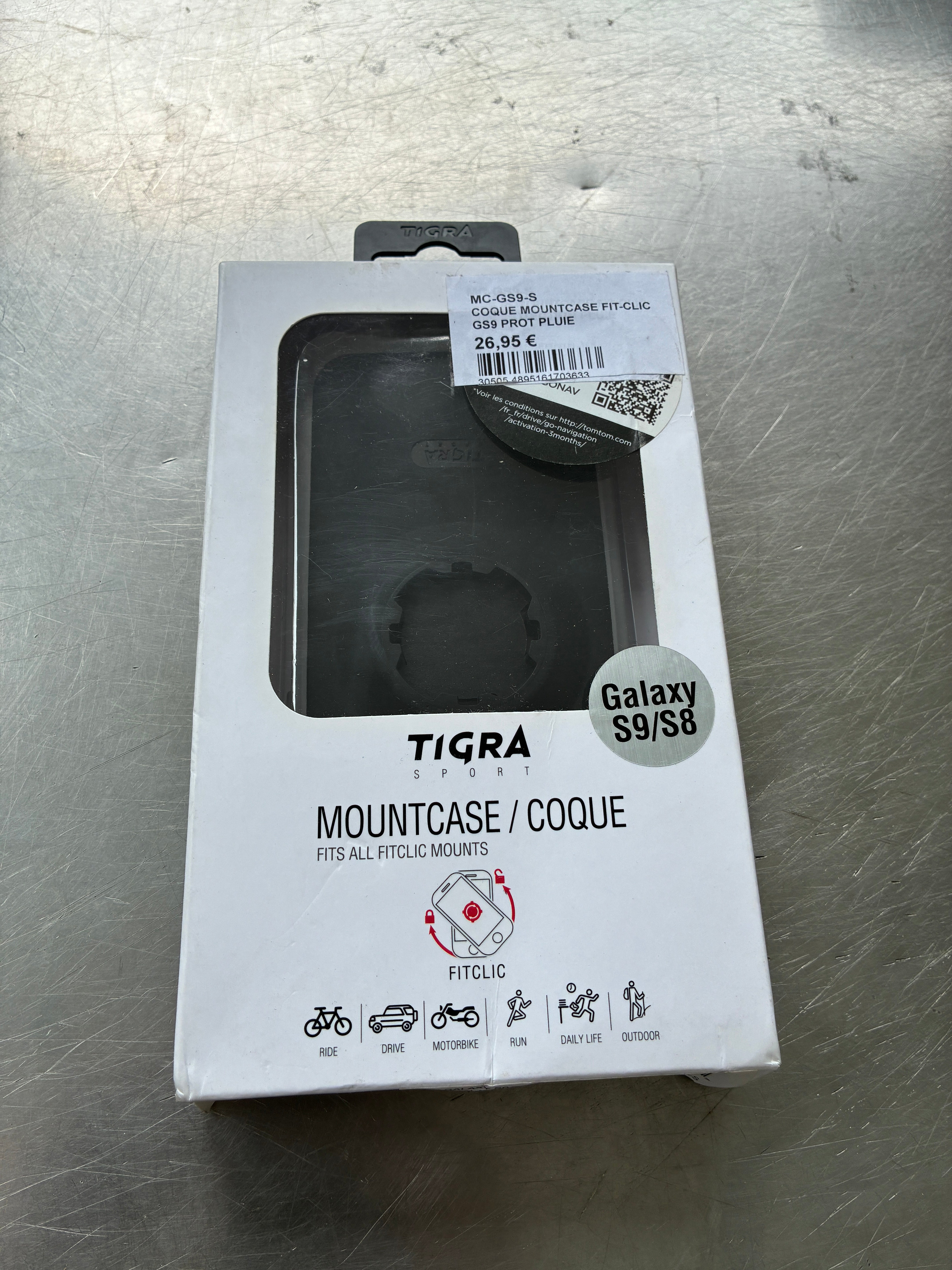 Coque TIGRA MountCase Fitclic Samsung Galaxy S8 / S9 + Protection pluie – Réf. MC-GS9-S