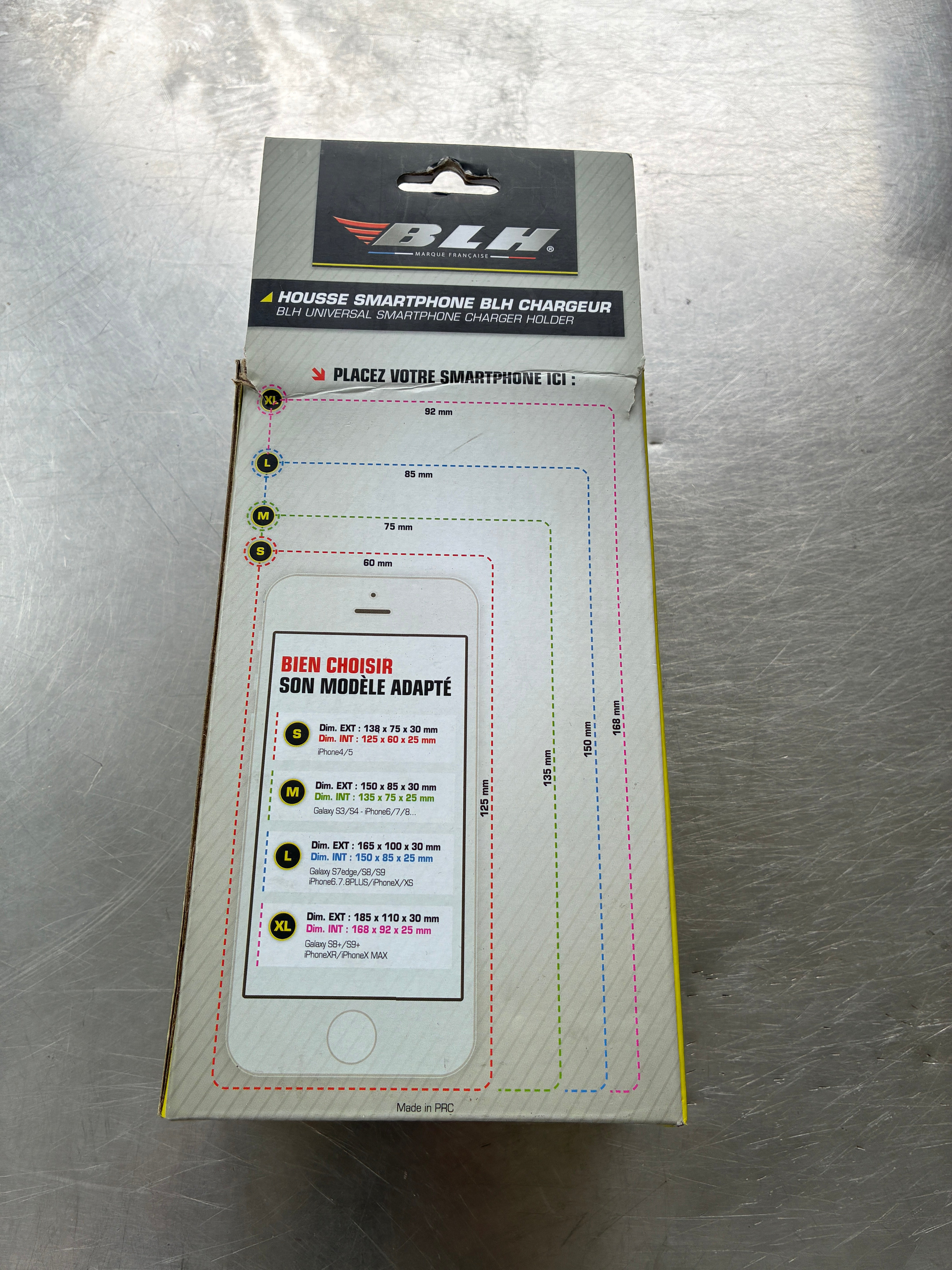 Housse Smartphone étanche BLH taille M avec support guidon/rétroviseur – Ref. HHSC01