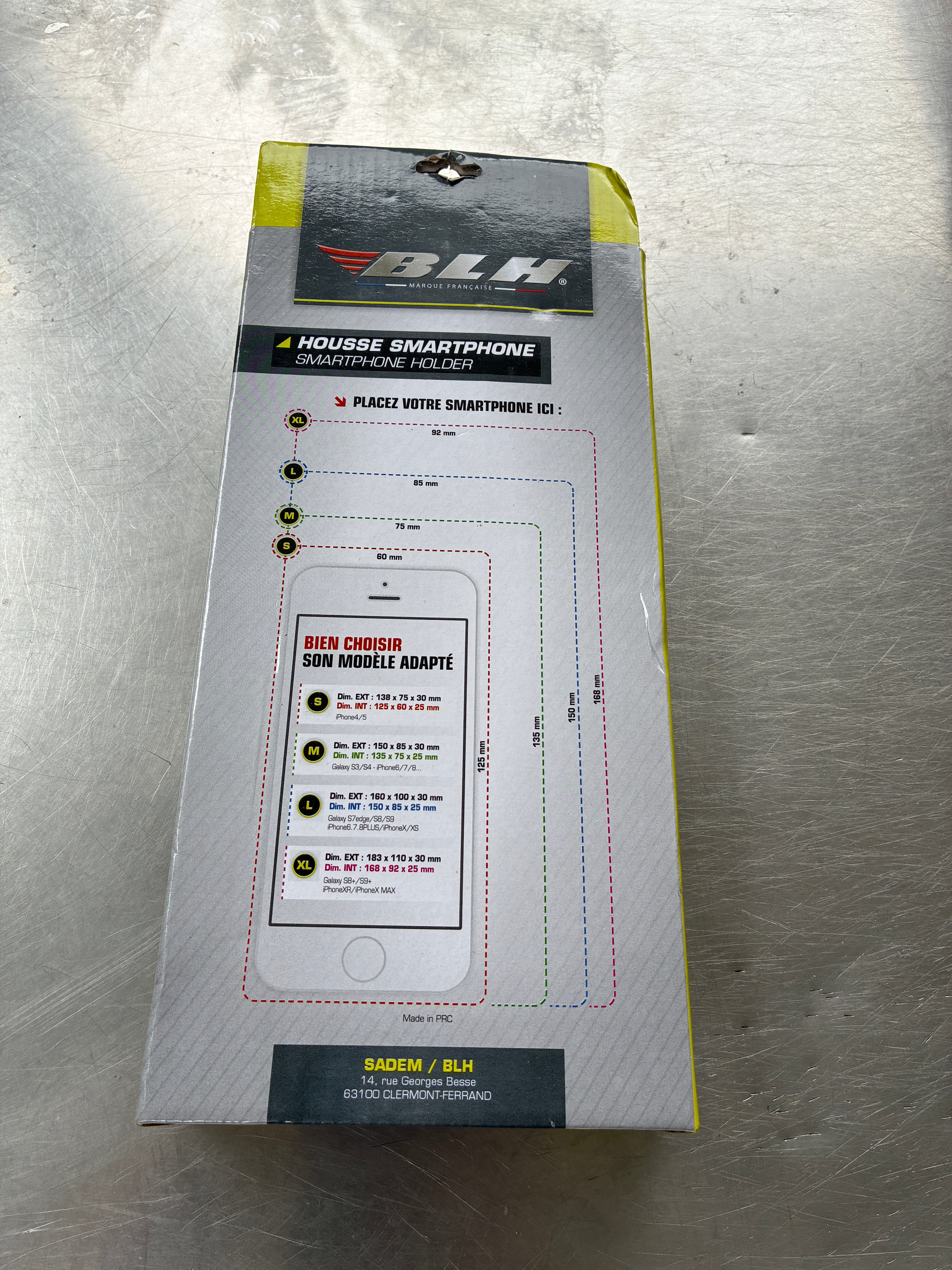 Housse Smartphone BLH taille M avec support guidon – Ref. HSBLH01M