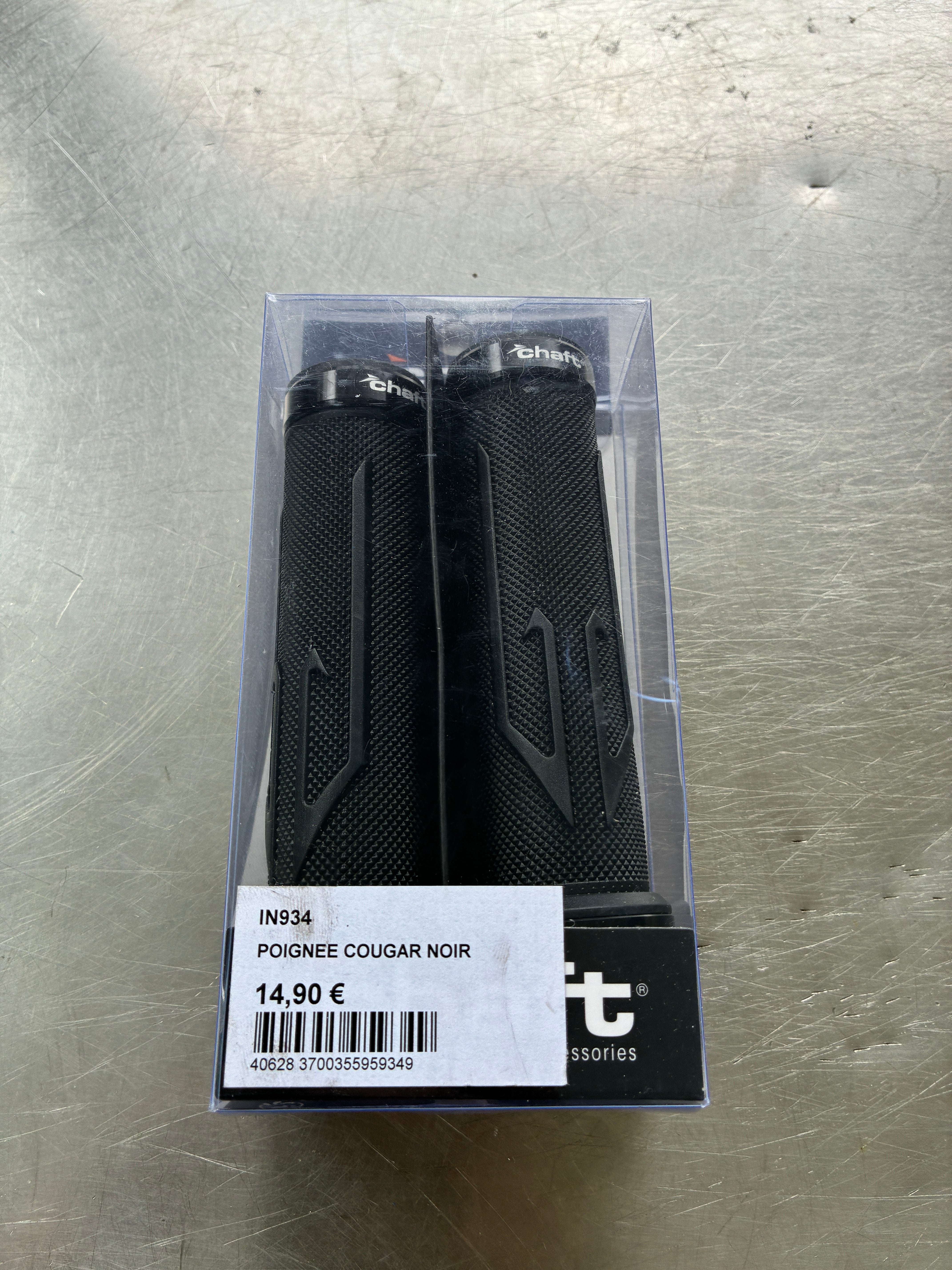 Poignées moto Chaft COUGAR – Ref. IN934 – Guidon 22 mm – Noires