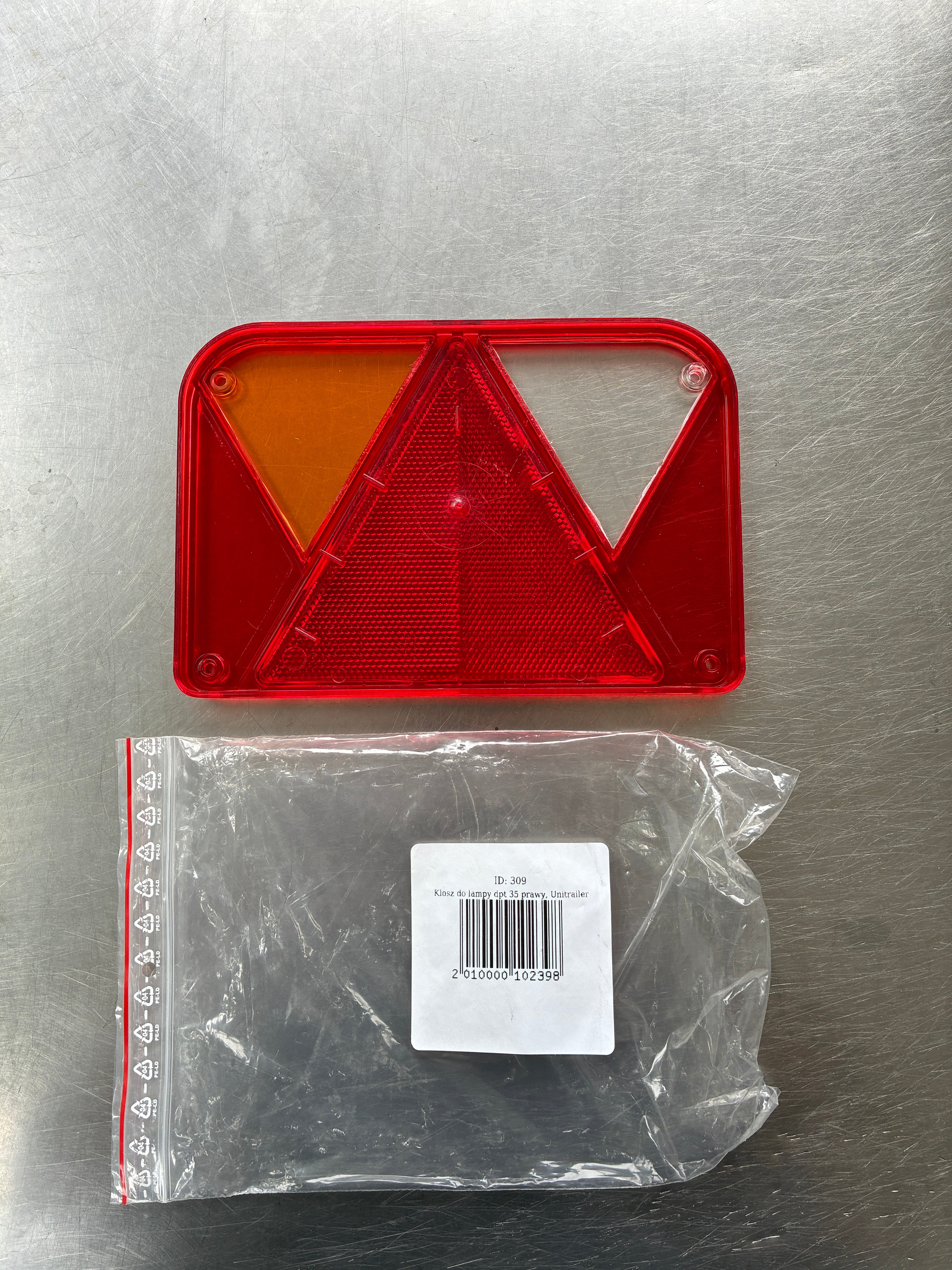 Cabochon feu remorque UNITRAILER DPT35 droit – Réf. DPT35DC – Neuf