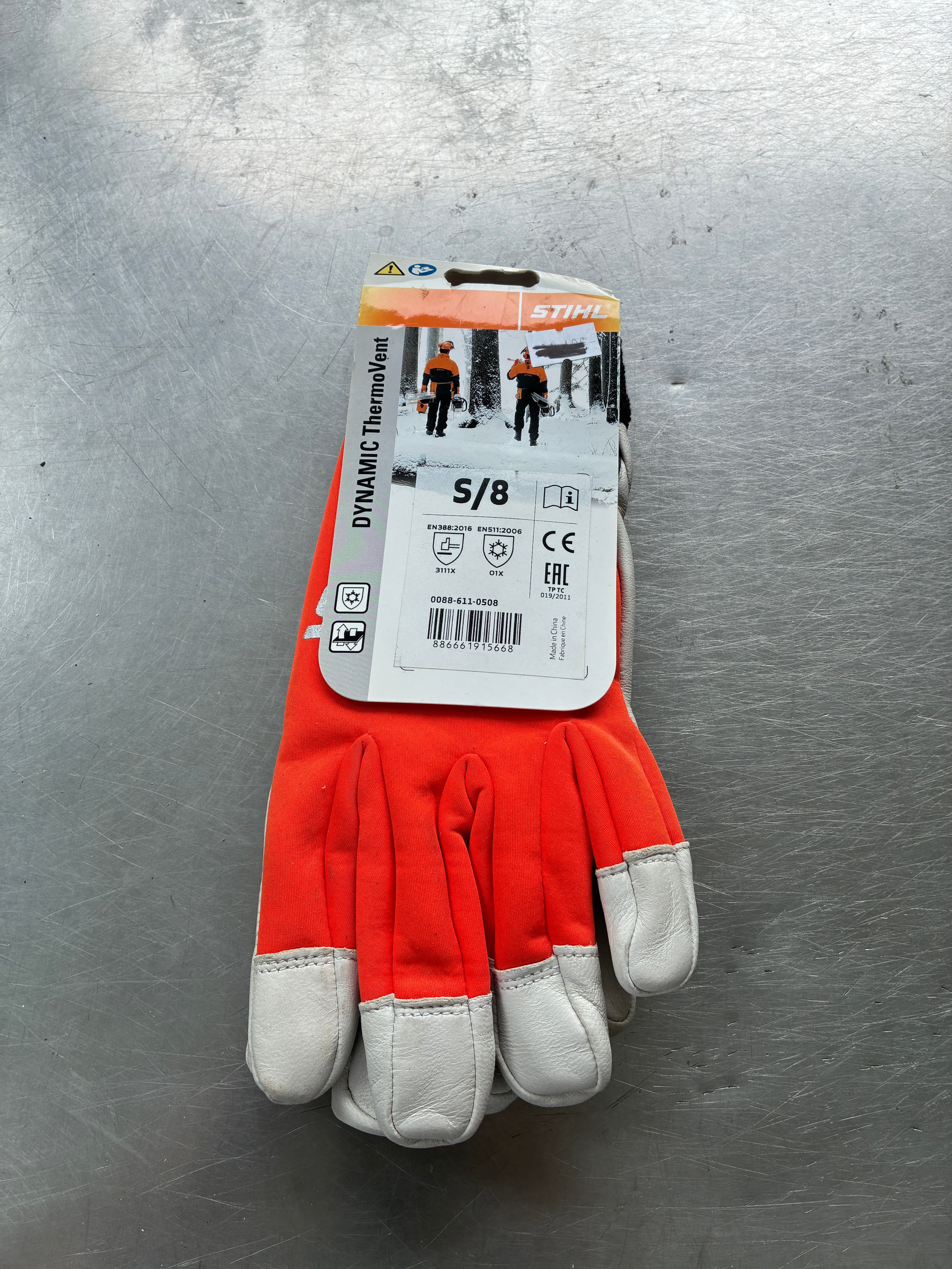 Gants Stihl Dynamic Thermovent contre le froid – Taille S (8) – Neuf