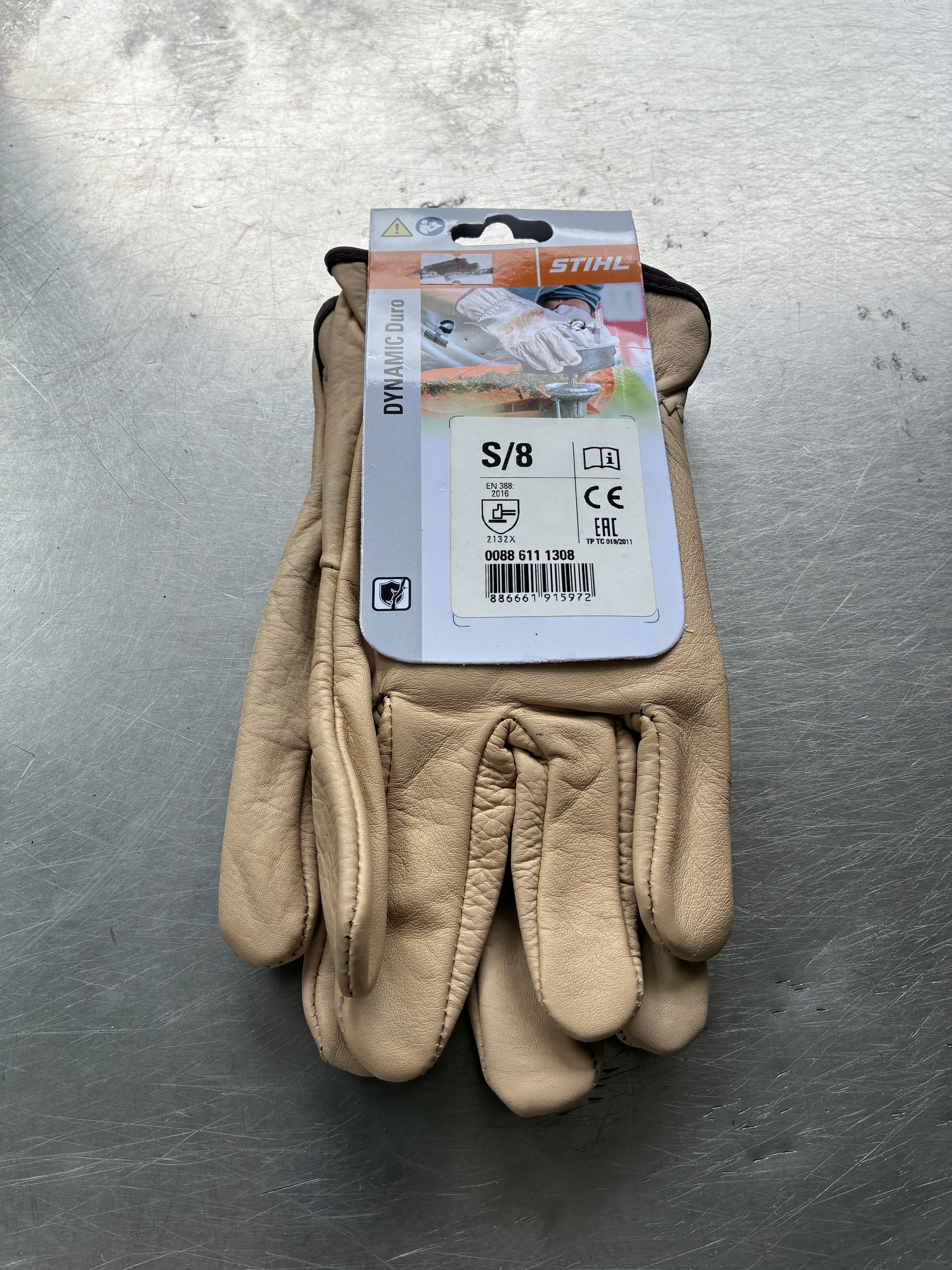 Gants Stihl Dynamic Duro en cuir – Taille S (8) – Neuf