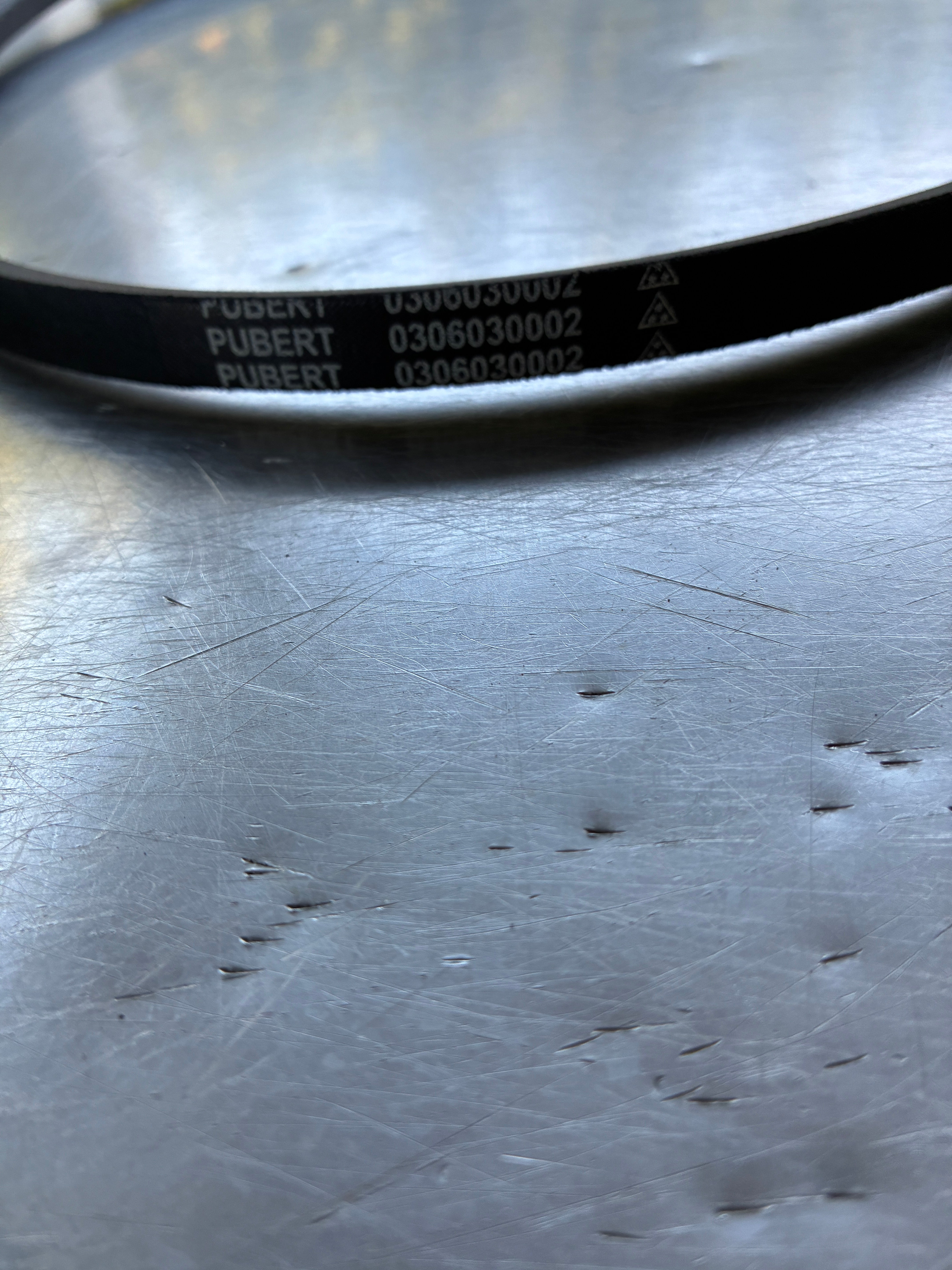 Courroie motobineuse Pubert – Réf. 0306030002 / 13567 / 13567A / 0306030058 – Modèle A39