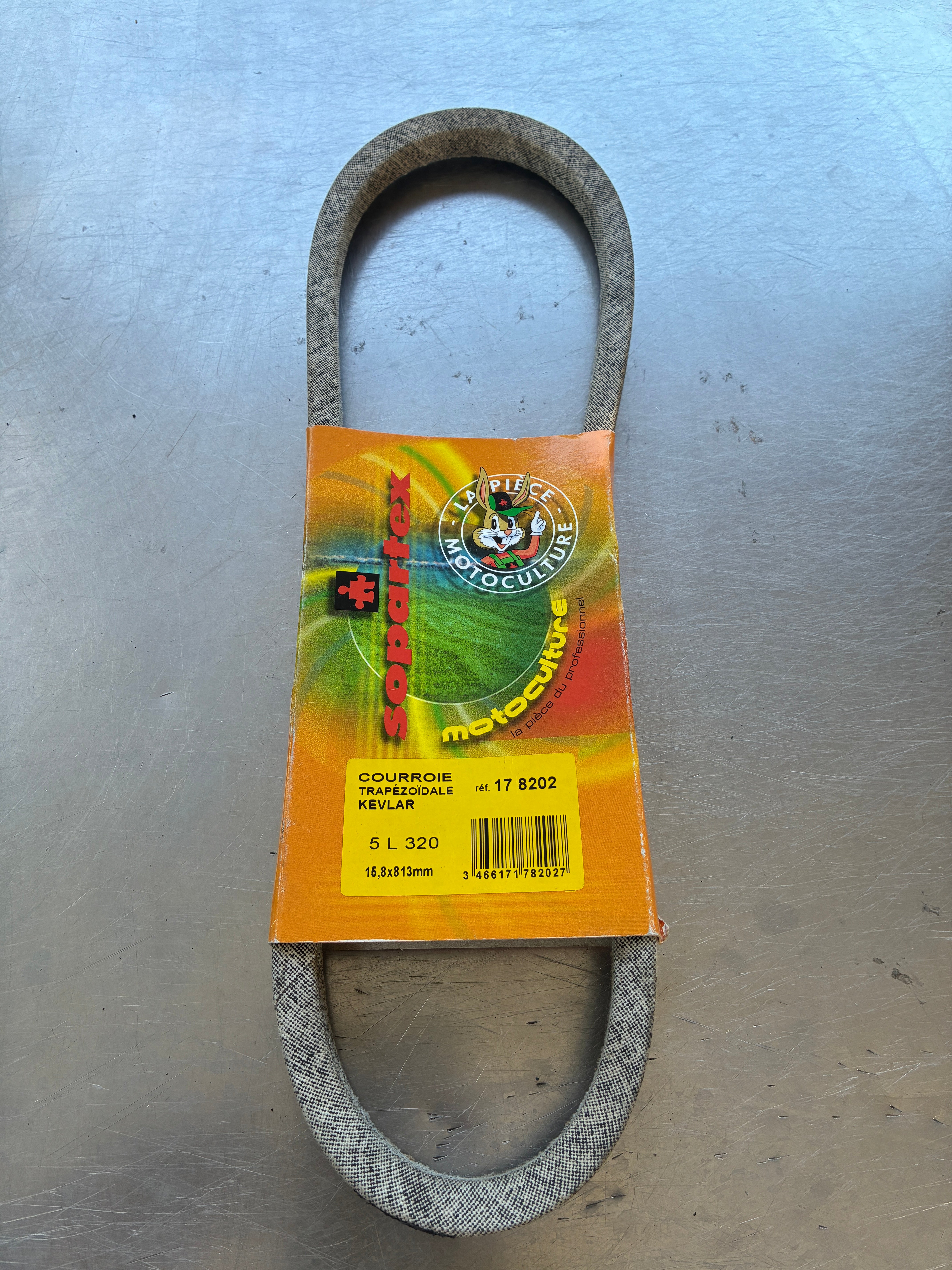 Courroie tondeuse 5L320 – 15,8 mm x 813 mm – Kevlar – Neuf