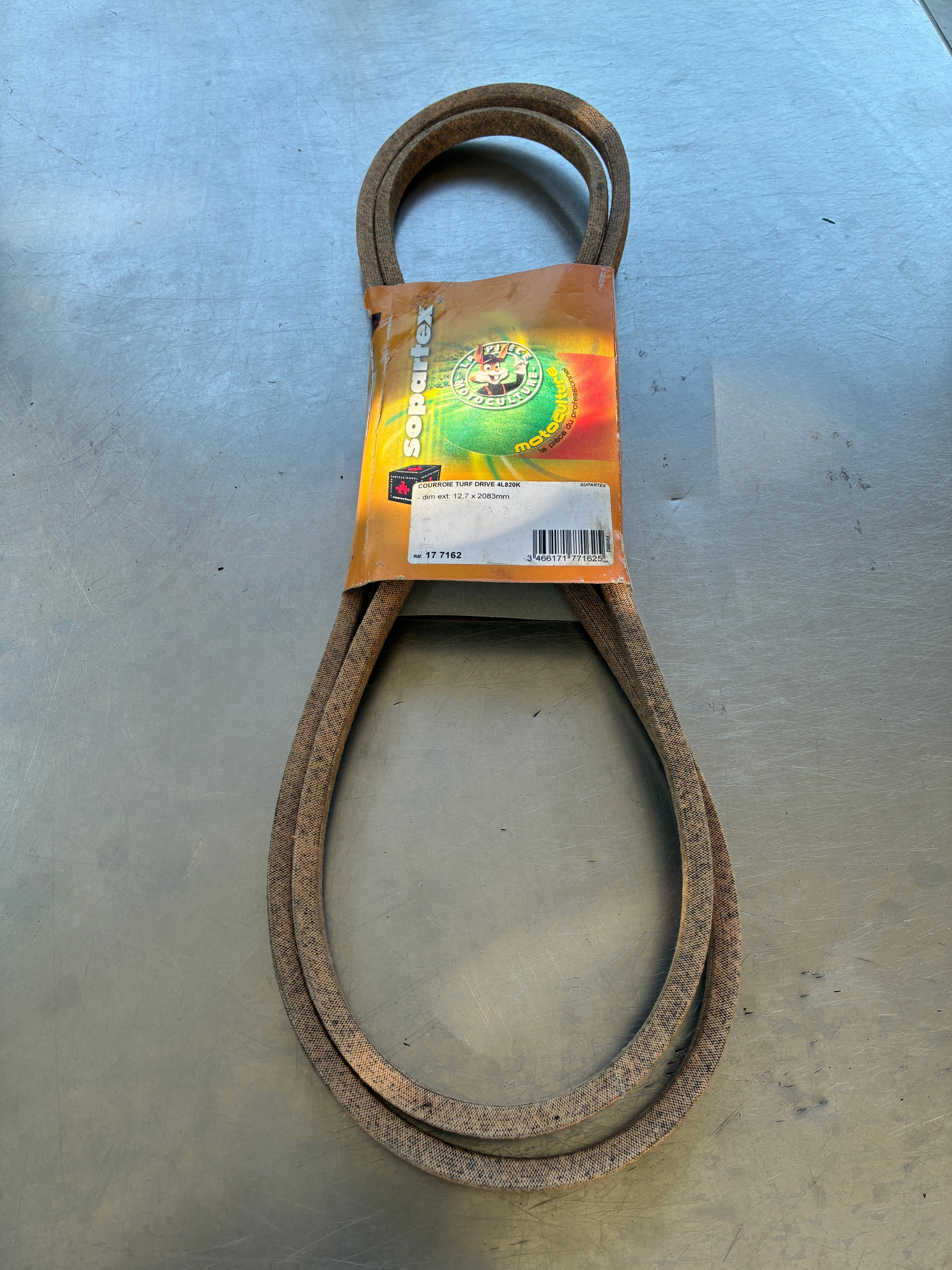 Courroie tondeuse 4L820 – 12,7 x 2083 mm – Kevlar aramide – Neuf