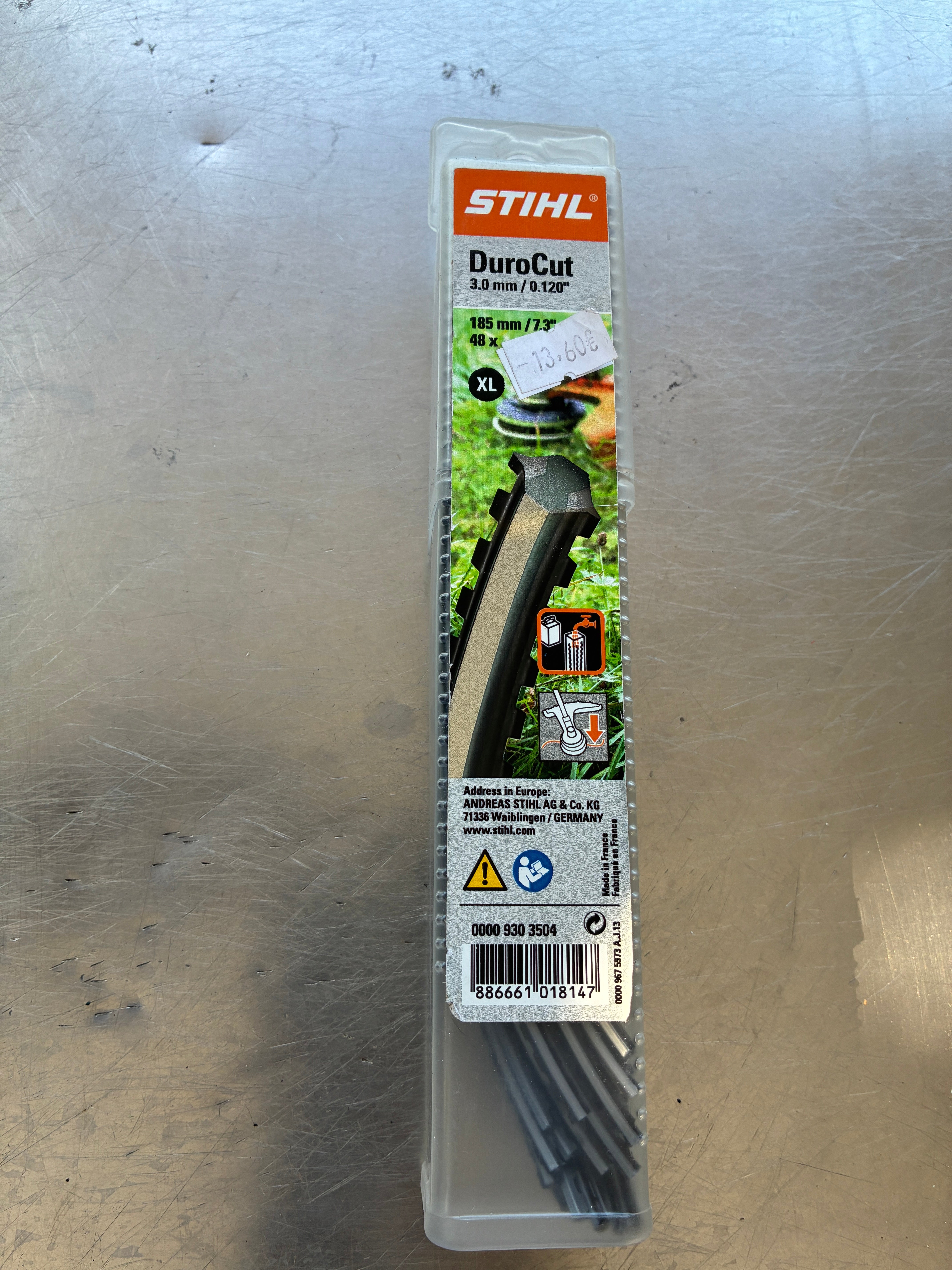 Brins STIHL XL pour Durocut 20-2 et 40-2 – 3 mm – Réf. 00009303504 – 48 fils dentés – Neuf