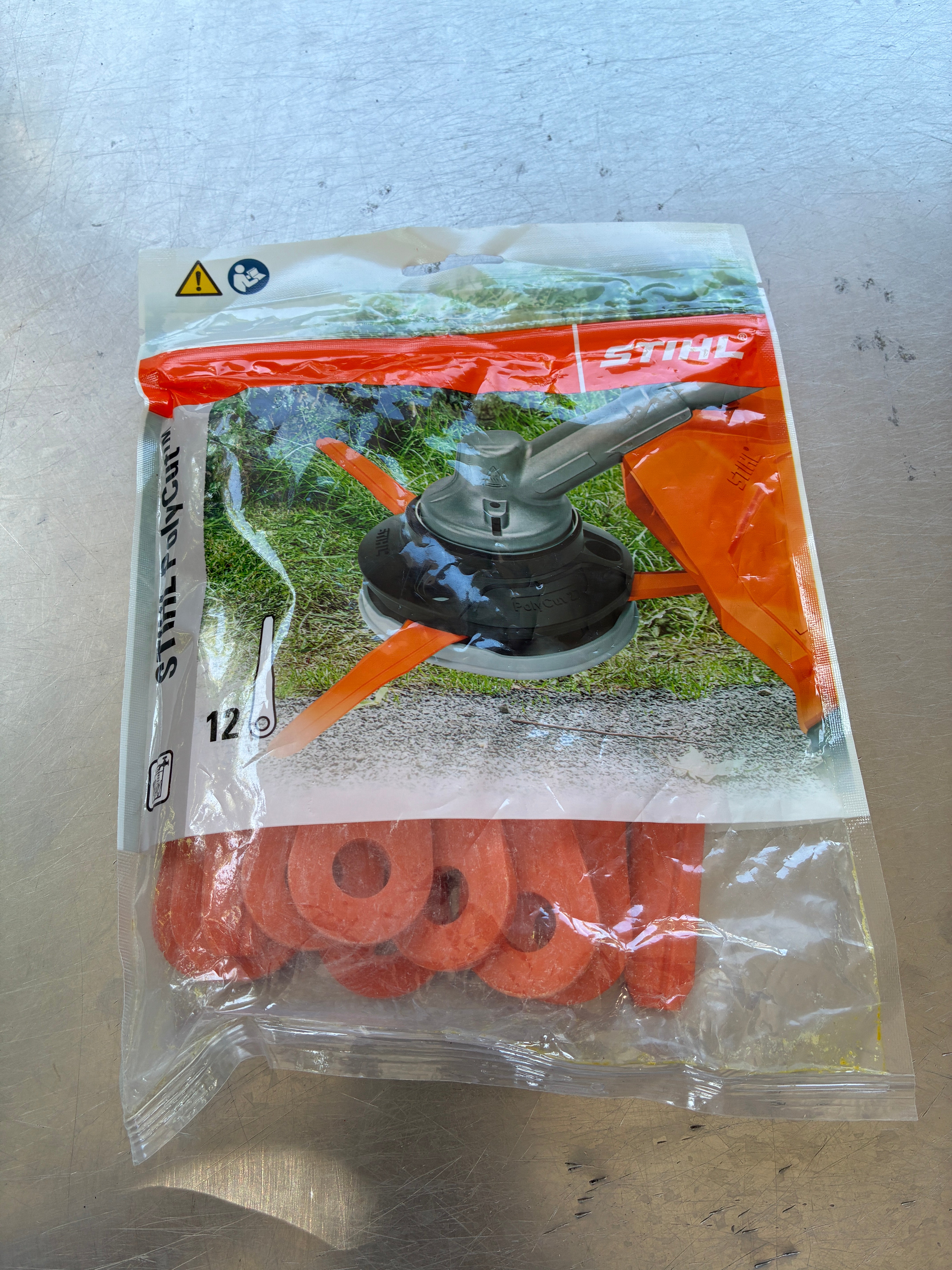 Lot de 12 couteaux STIHL pour tête PolyCut 6-2 – Réf. 4002-007-1000 – Neuf