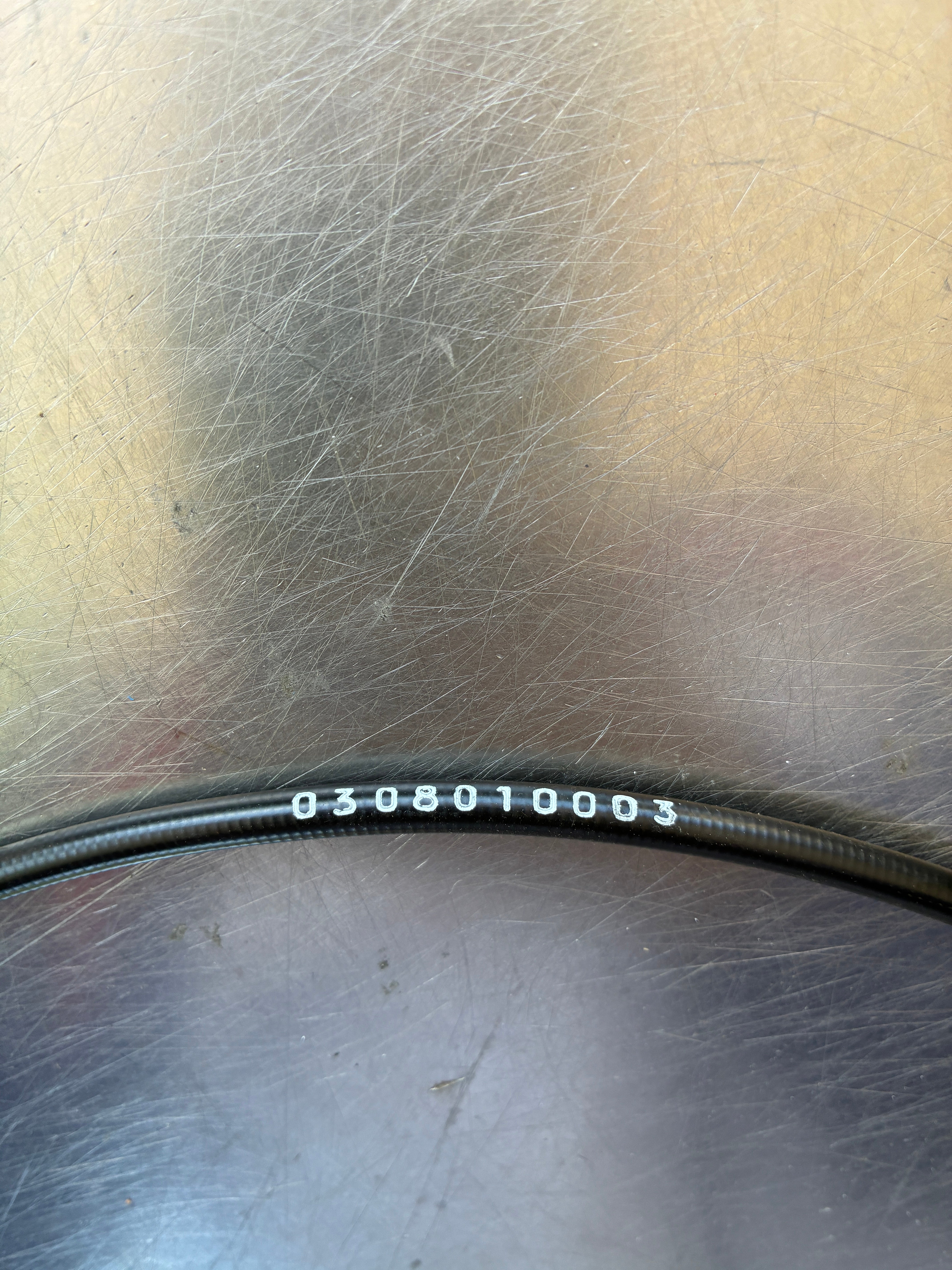 Câble marche arrière motobineuse Pubert / Staub – Réf. 0308010003 – Pièce d’origine