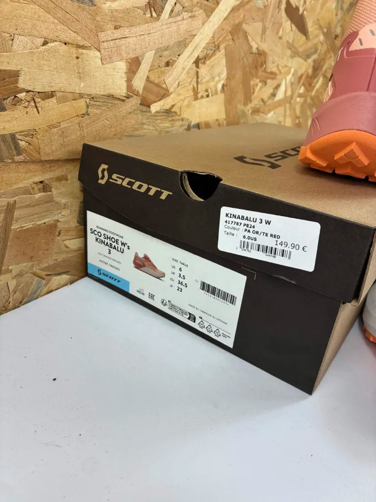 Chaussures Trail Scott Kinabalu 3 Femme 36.5 Pale Orange Terra Red