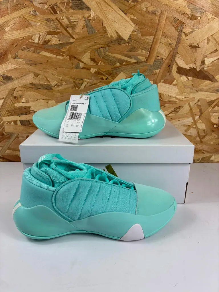Chaussures Basketball Adidas Harden Volume 7 Turquoise Blanc – 40 2/3