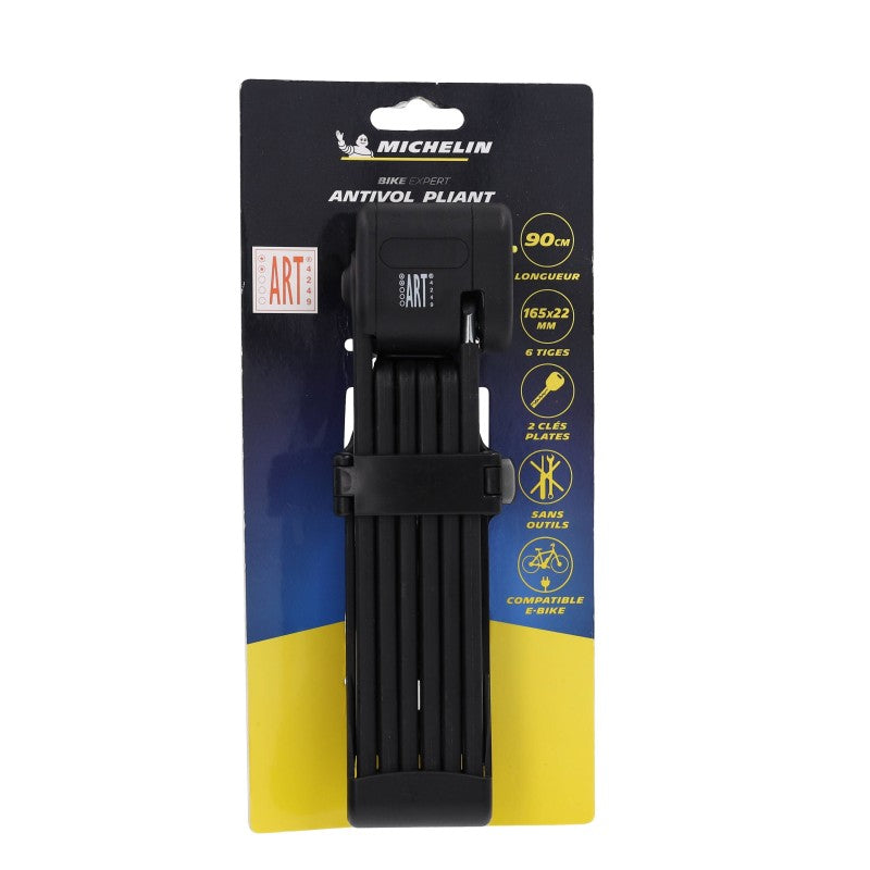 Candado plegable para bicicleta MICHELIN 801109 ART2 de 90 cm
