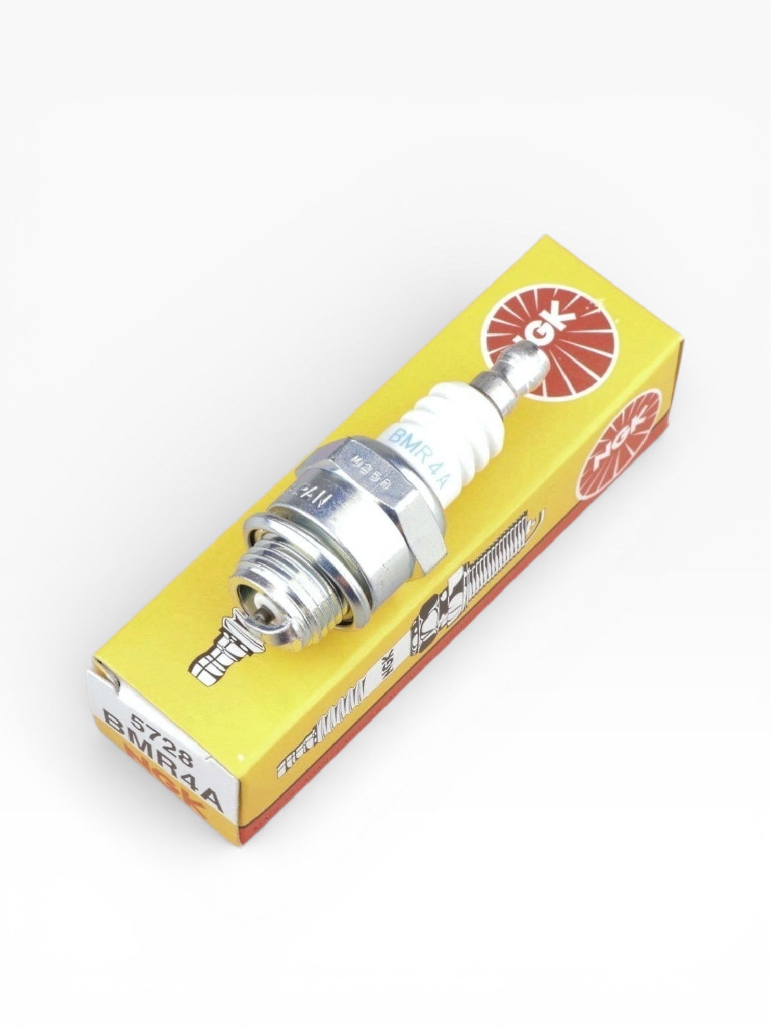 Bujía estándar NGK BMR4A de 14 mm compatible con motores de cortacésped Honda