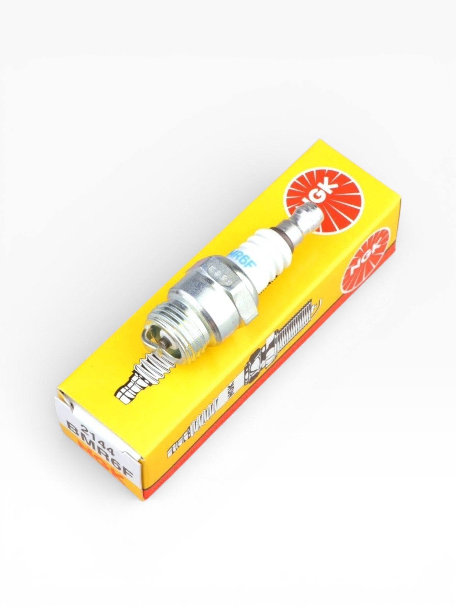 Bujía NGK BMR6F con asiento cónico y elemento calefactor integrado