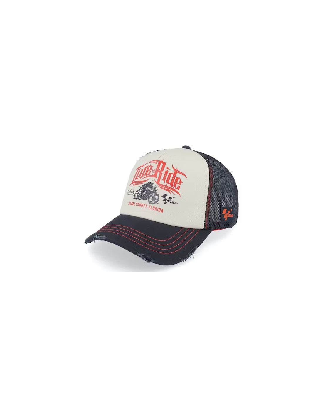 Gorra de MotoGP de Von Dutch, en blanco y negro, talla única