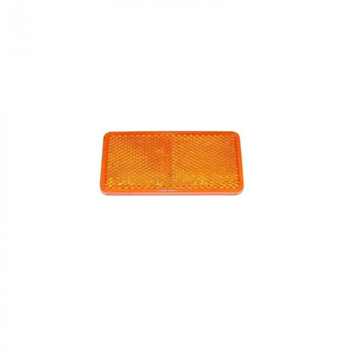Catadioptre orange autocollant rectangulaire pour remorque – 62 x 45 mm – Neuf