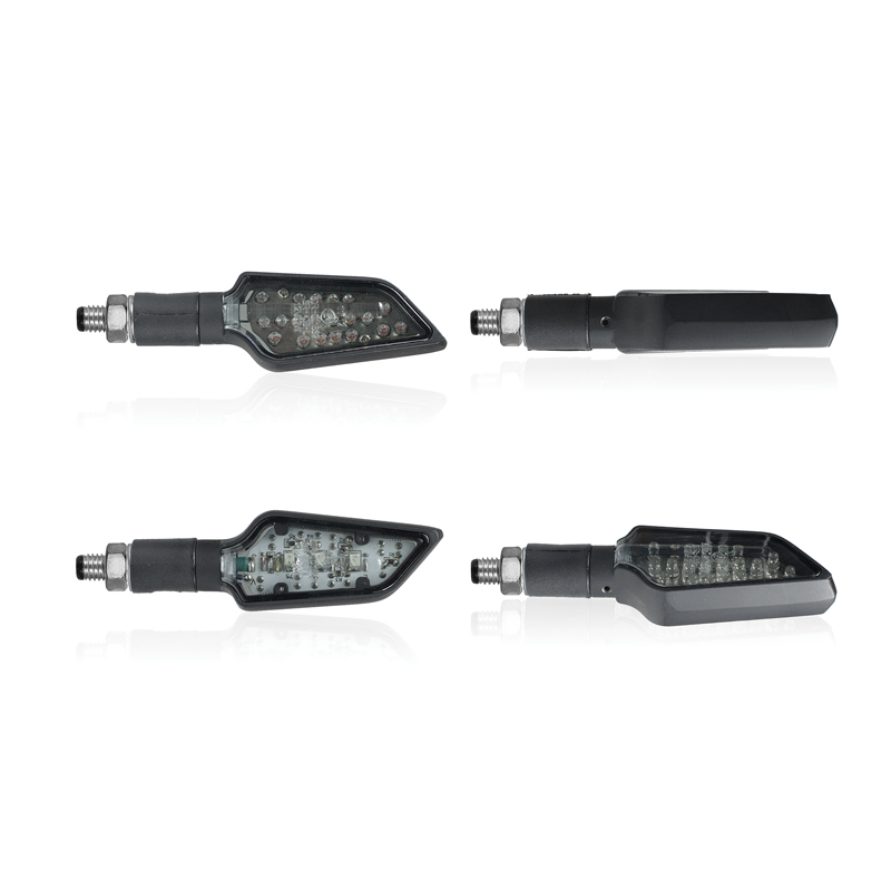 Clignotants Chaft BOWER LED – Noir/Fumé – Homologués CE – Ref IN436