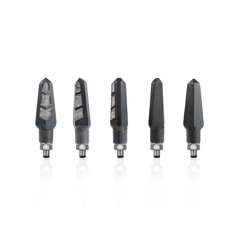 Clignotants Chaft HARVEST LED Noir/Fumé – Homologués CE – Ref IN921