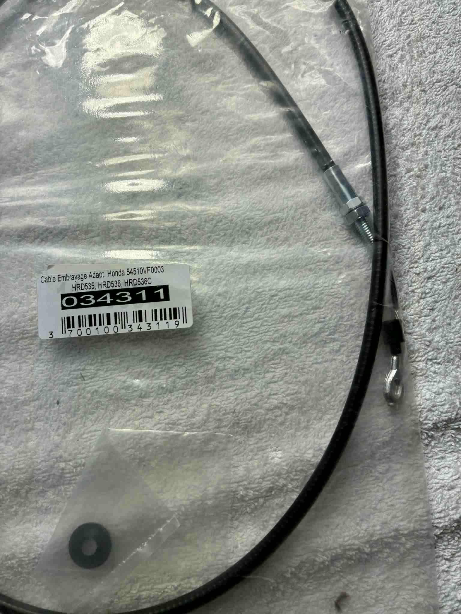 Câble embrayage adaptable Honda HRD535 HRD536 HRD536C – réf 034311