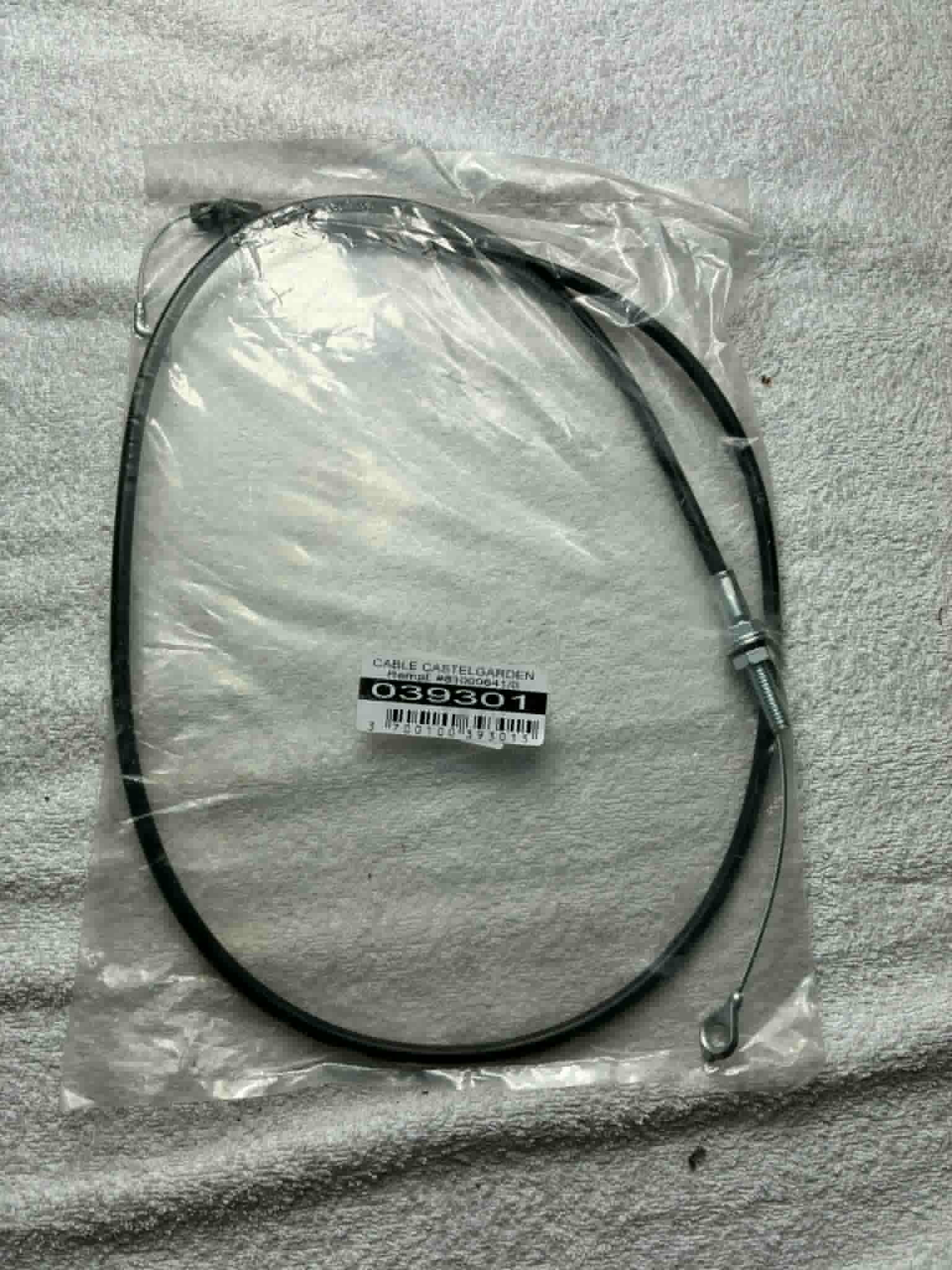 Câble frein moteur Castelgarden / GGP réf 039301 remplace 81000641/0