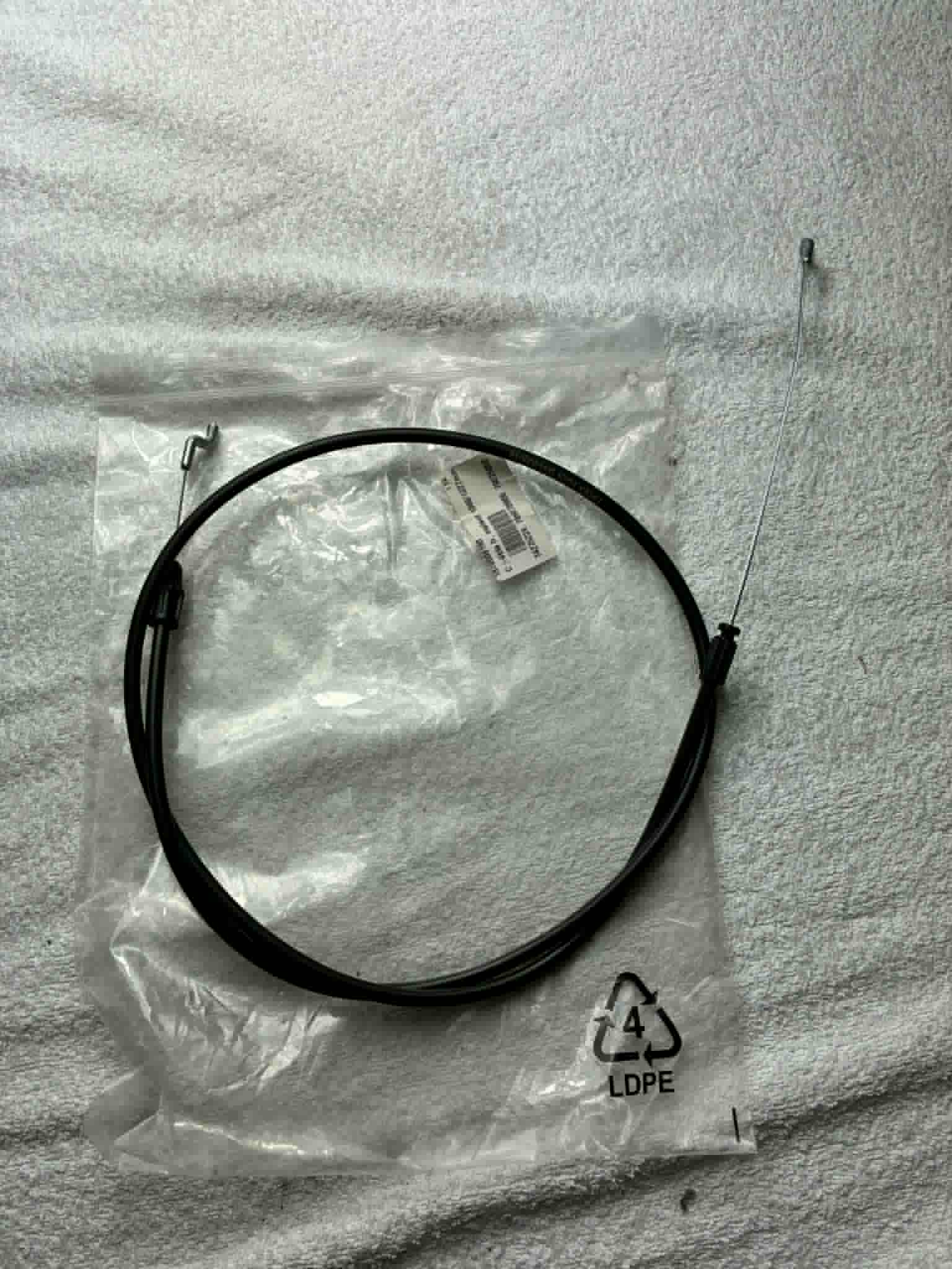 Câble frein moteur origine Castelgarden / GGP réf 181000618/0 – 1227 mm