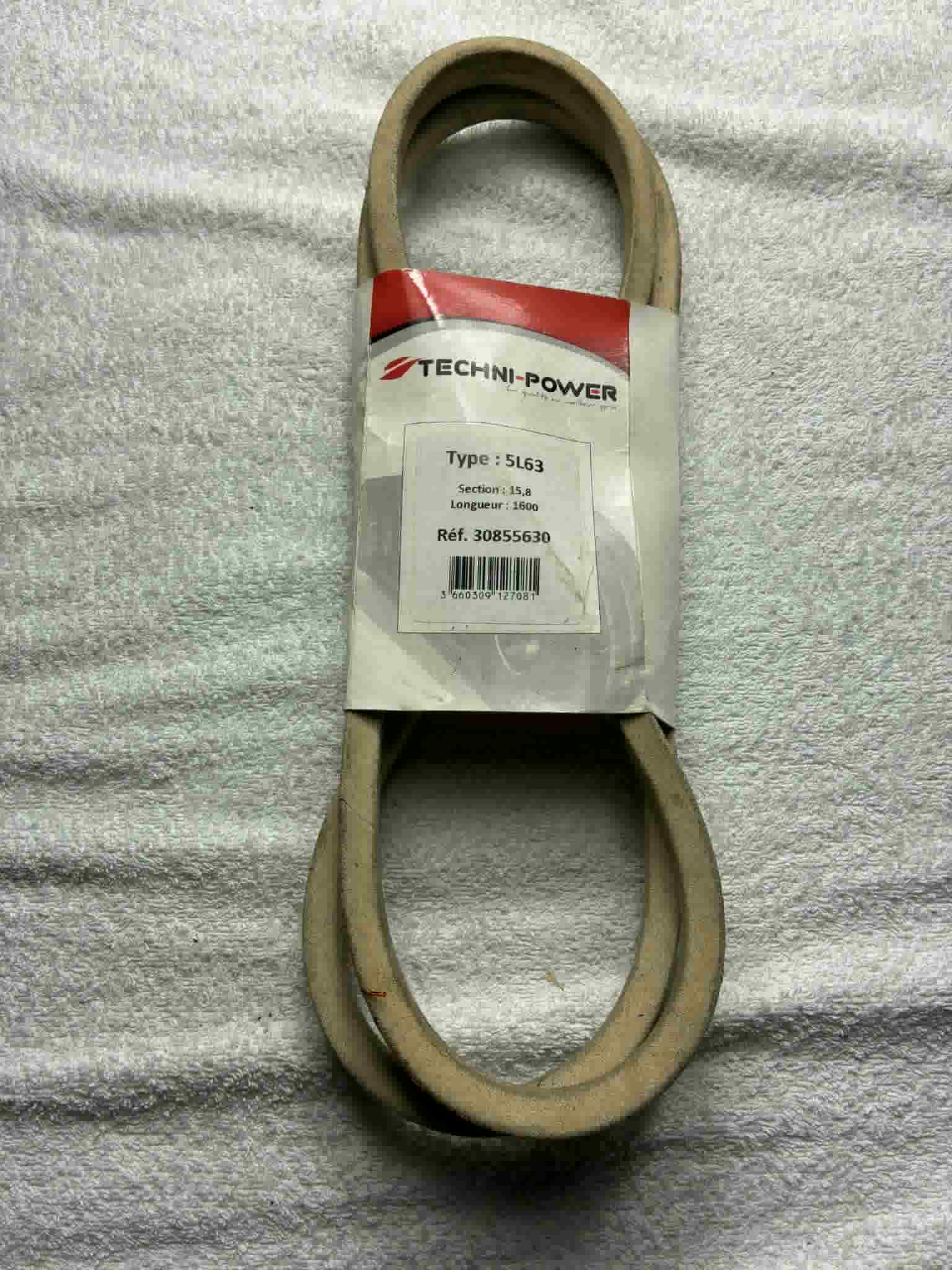 Courroie Techni-Power 5L63 section 15,8 longueur 1600 mm Réf 30855630 neuve