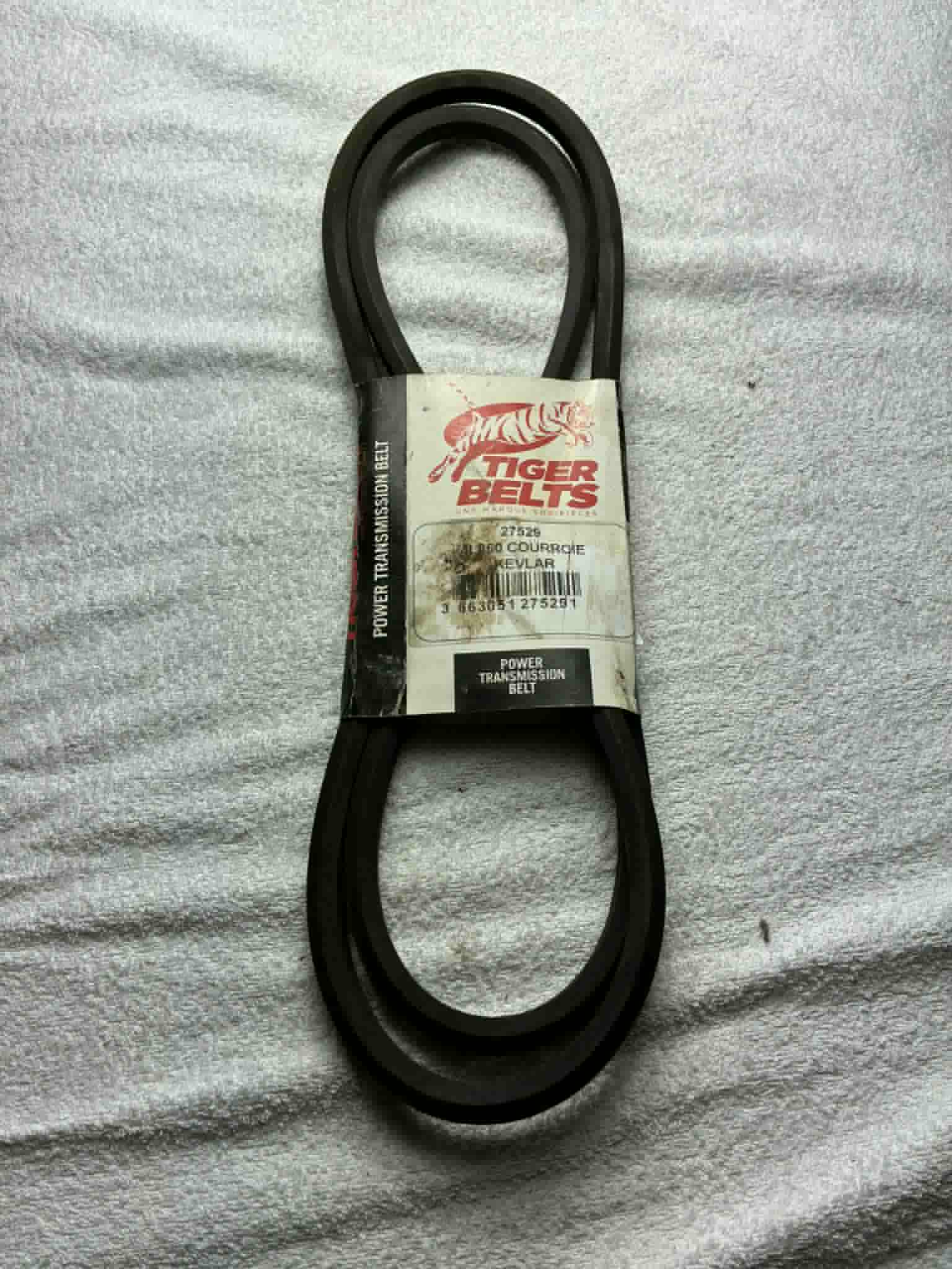 Courroie Tiger Belts 4L860 Kevlar pour tondeuse – Transmission – Neuve