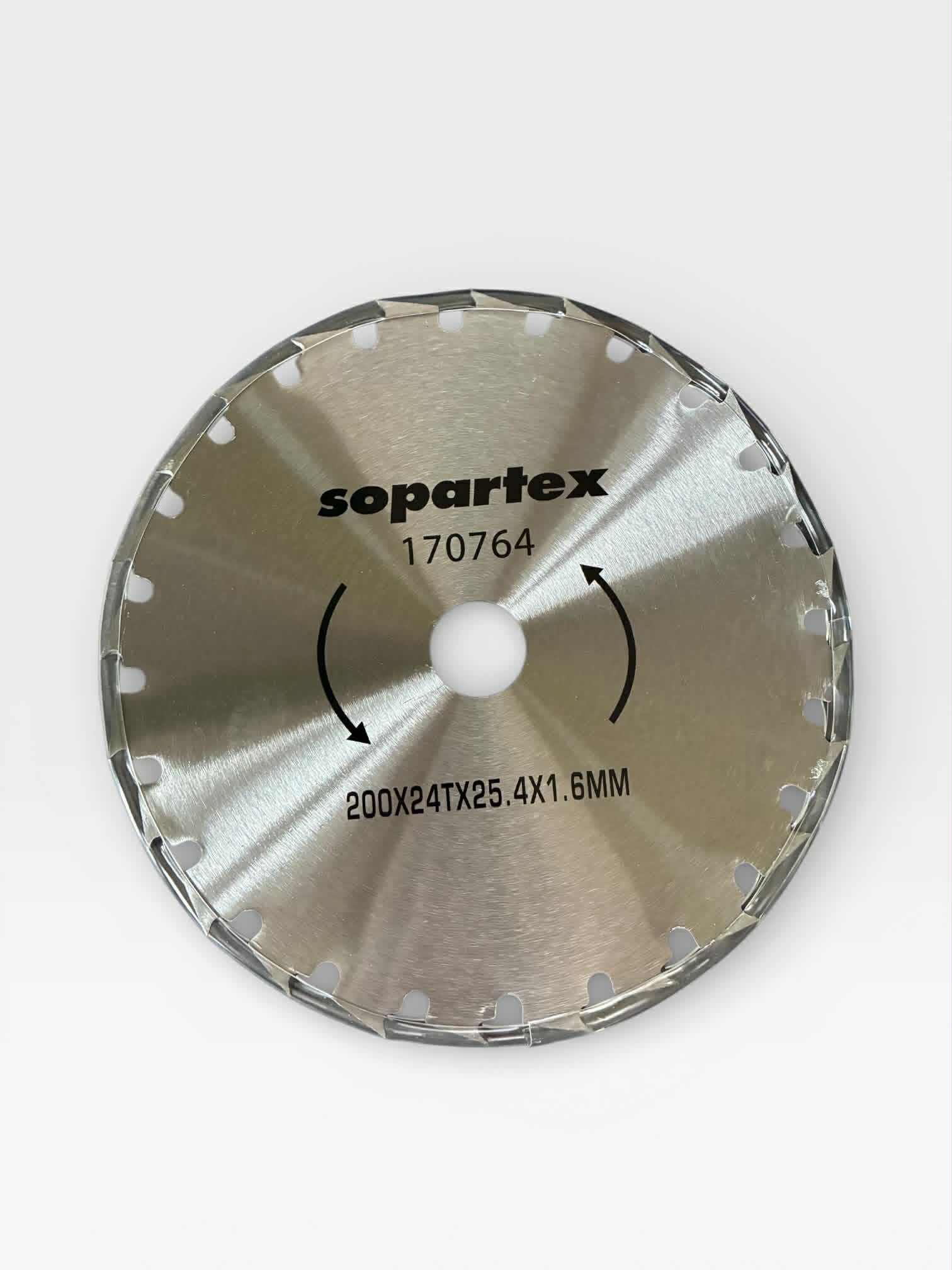 Cuchilla para desbrozadora SOPARTEX de 200 mm y 24 dientes, ref. 170764