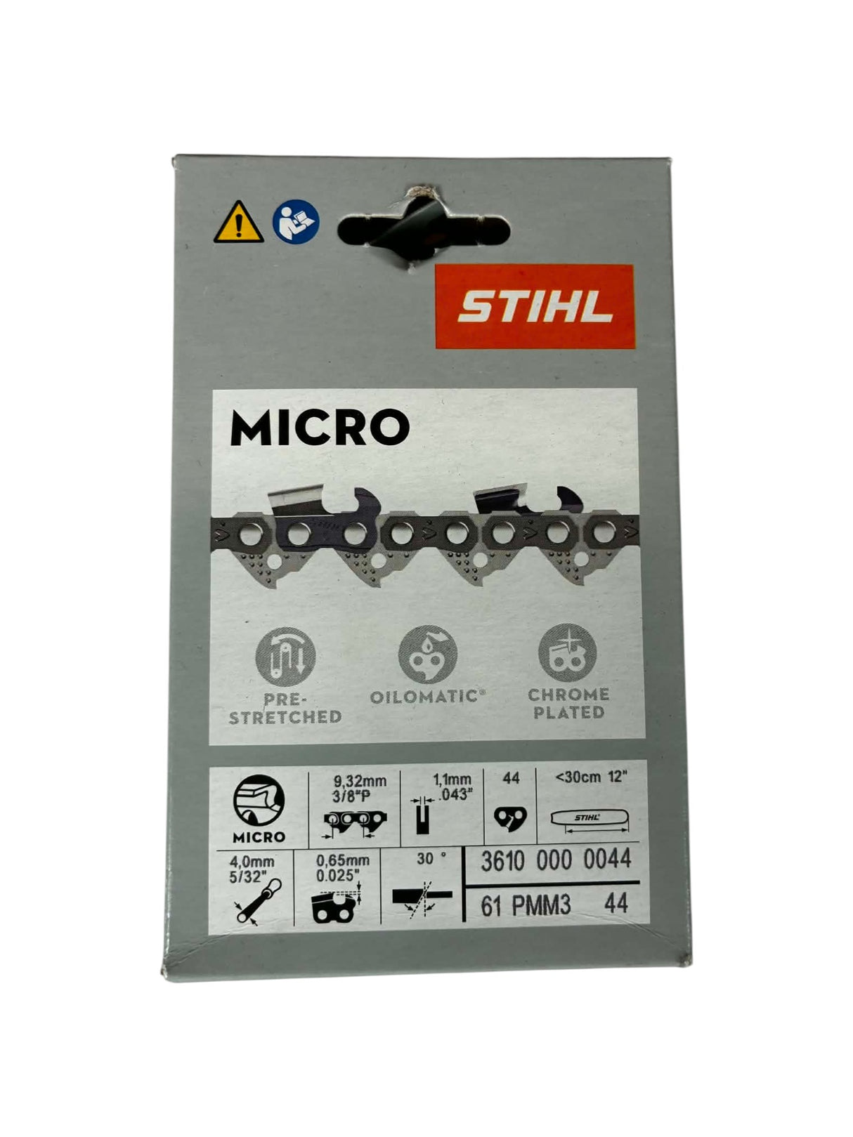 Chaîne STIHL Picco Micro Mini 3 PMM3 3/8" P 1,1 mm 44 maillons 36100000044